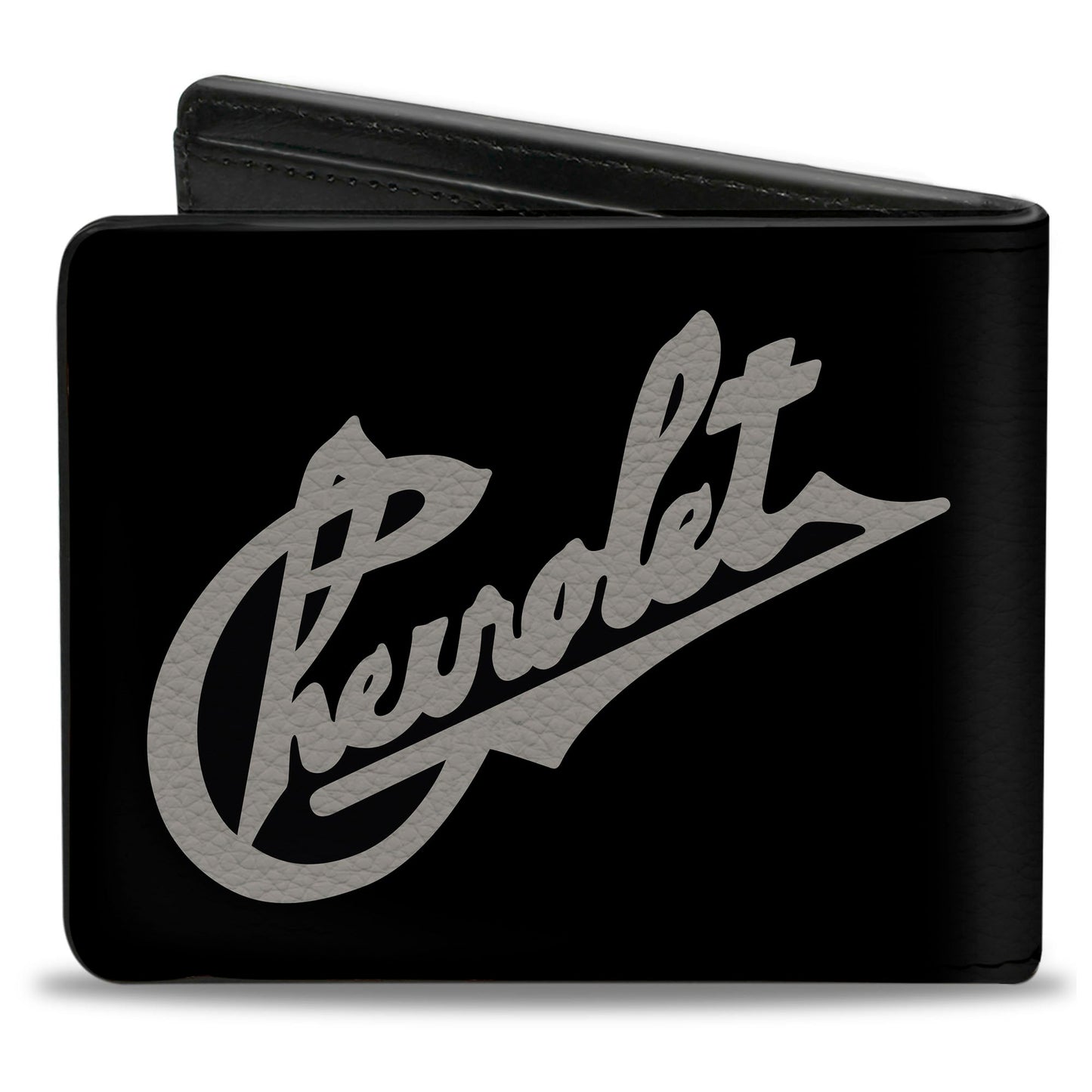 Bi-Fold Wallet - Chevrolet HeritageScript Slant Black Tan