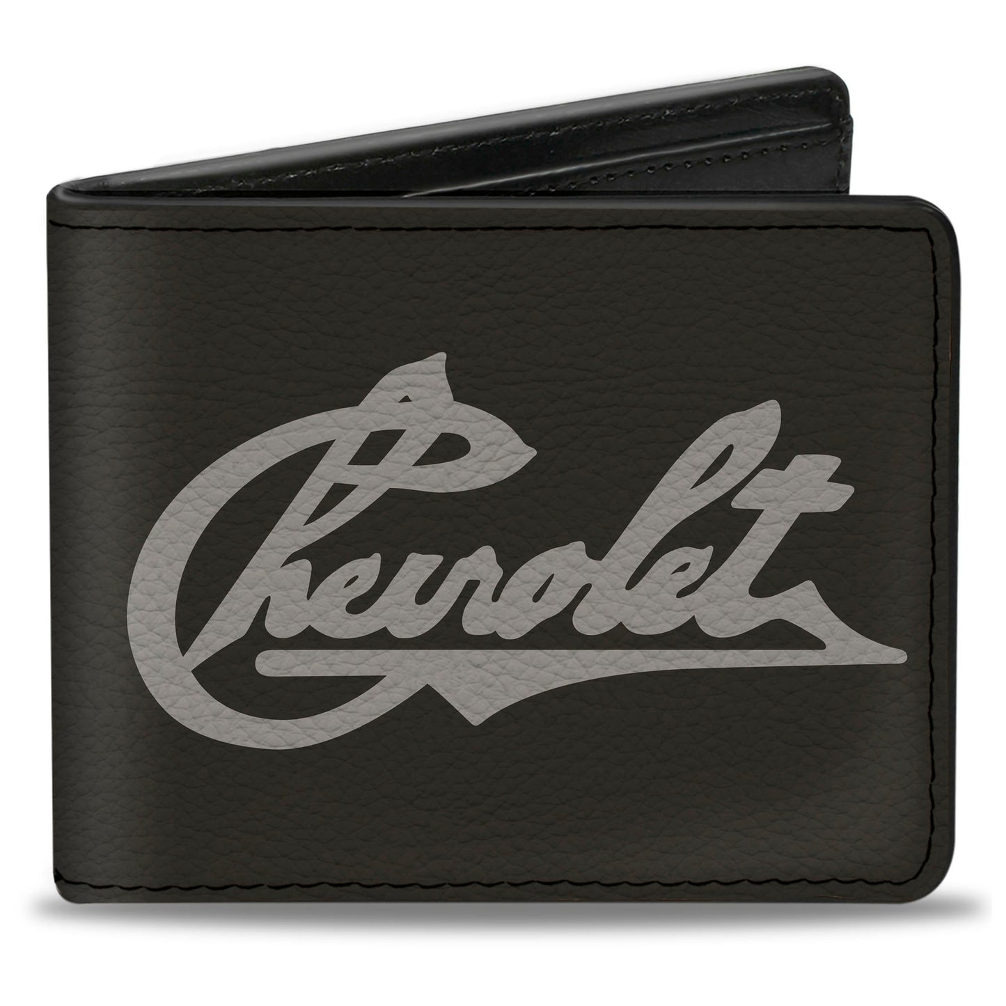 Bi-Fold Wallet - CHEVROLET Heritage Script Charcoal Tan