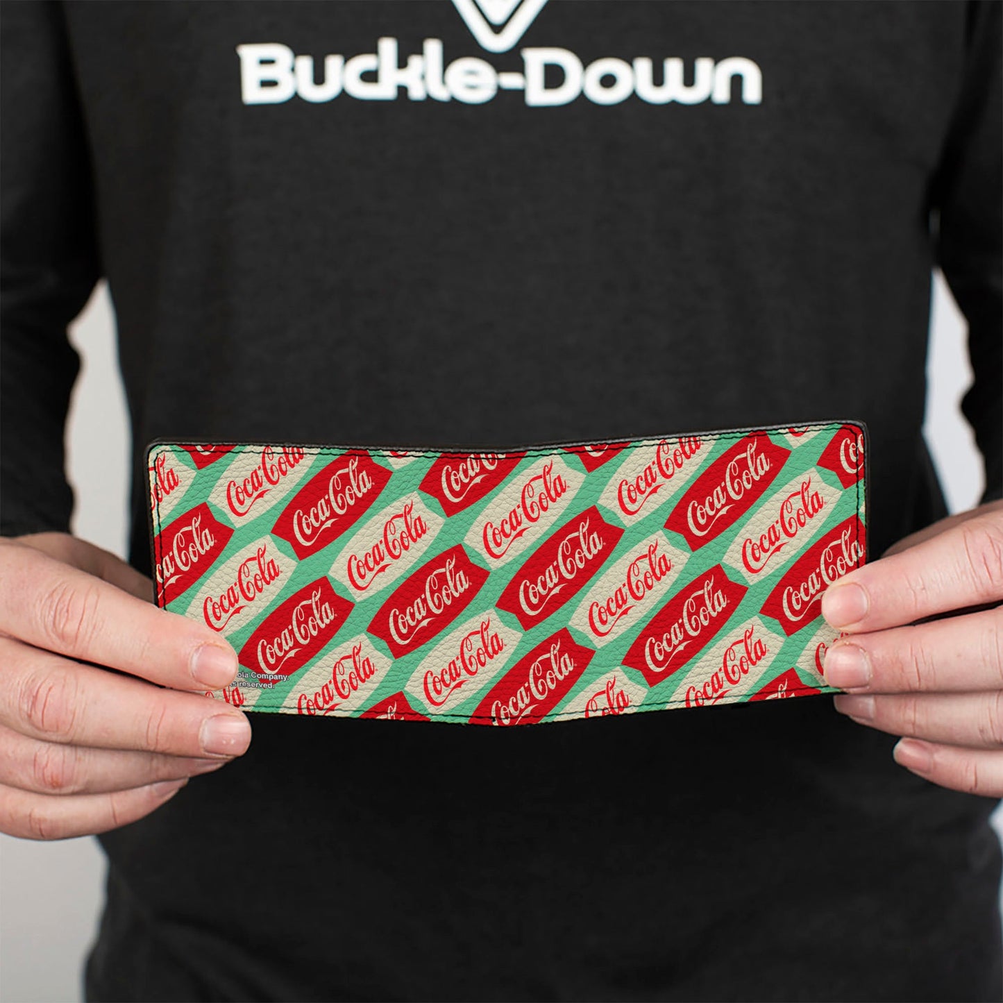 Bi-Fold Wallet - Coca-Cola Script Marquee Logo Green/Red/White