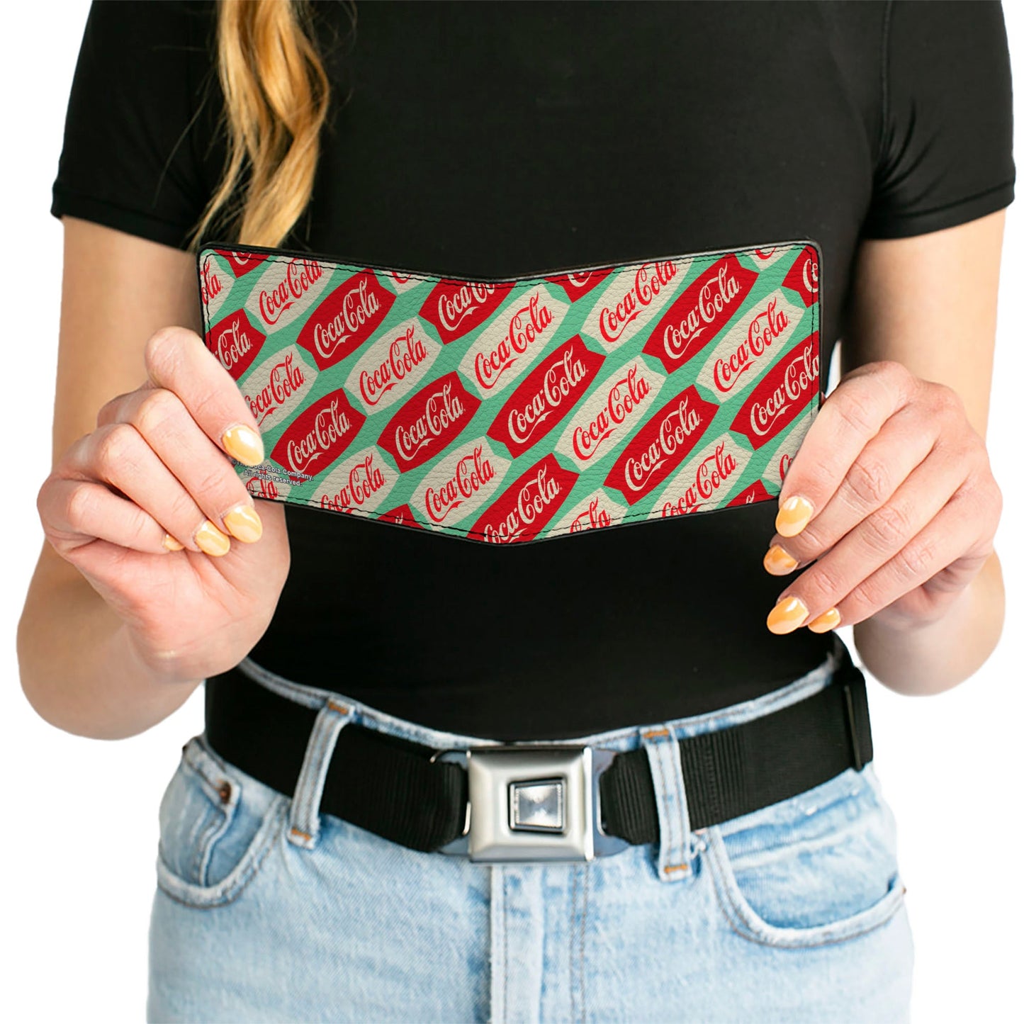 Bi-Fold Wallet - Coca-Cola Script Marquee Logo Green/Red/White