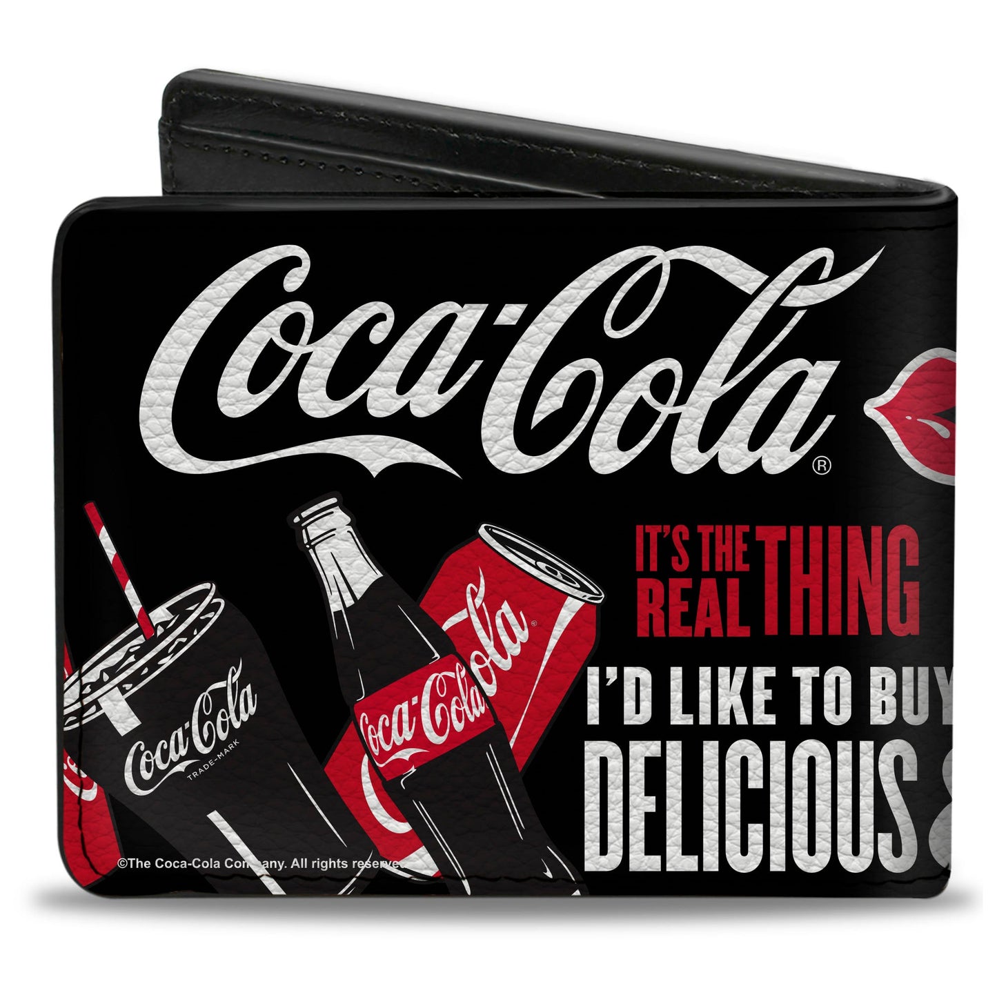 Bi-Fold Wallet - Coca-Cola IT'S THE REAL THING Collage Black/Red/White