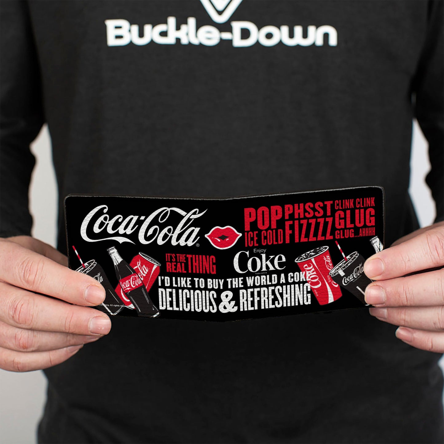 Bi-Fold Wallet - Coca-Cola IT'S THE REAL THING Collage Black/Red/White