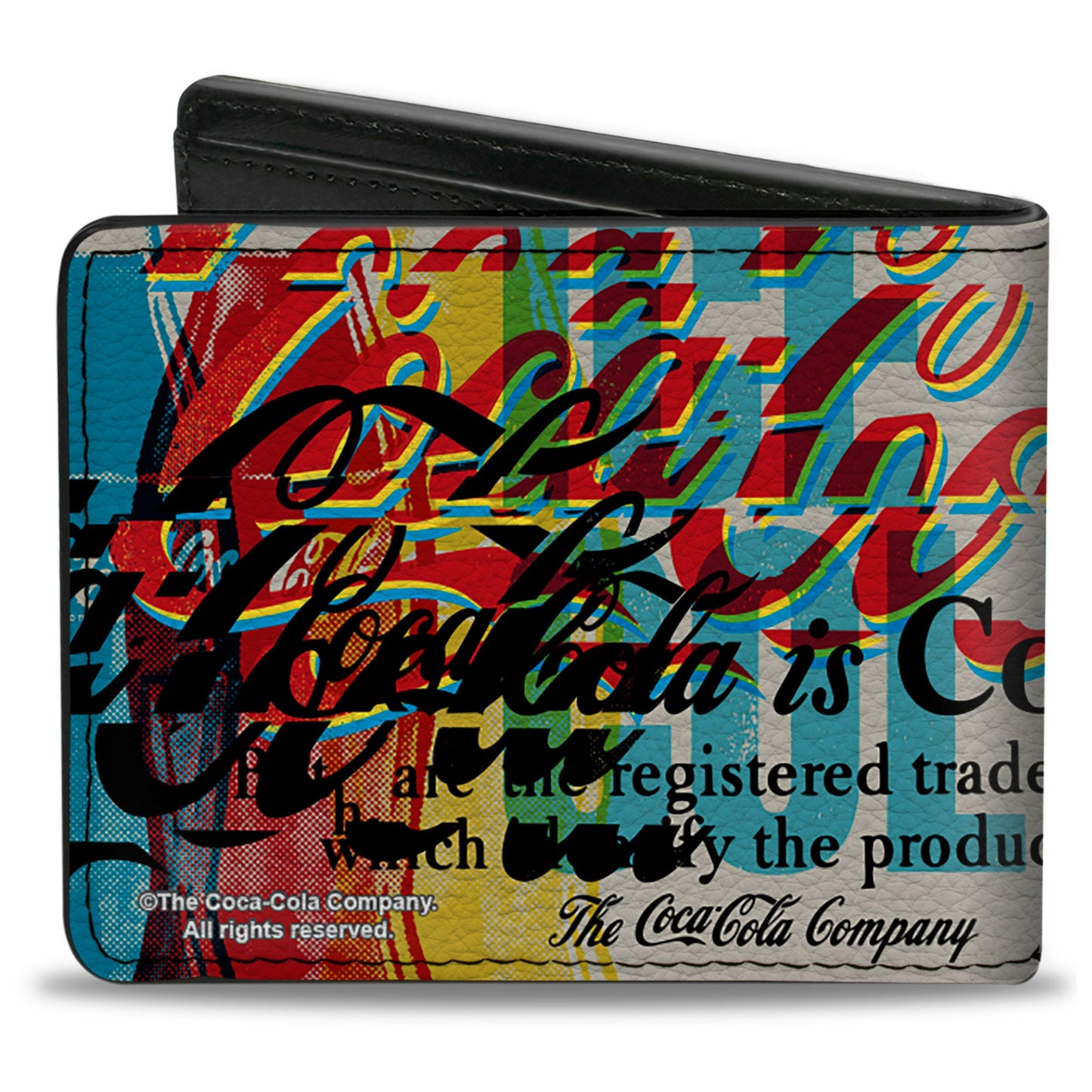 Bi-Fold Wallet - COKE IS IT! Pop Art Collage Multi Color