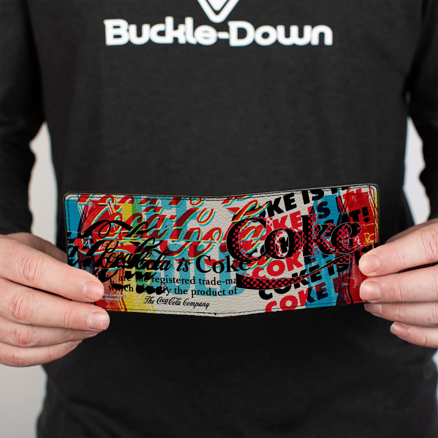Bi-Fold Wallet - COKE IS IT! Pop Art Collage Multi Color