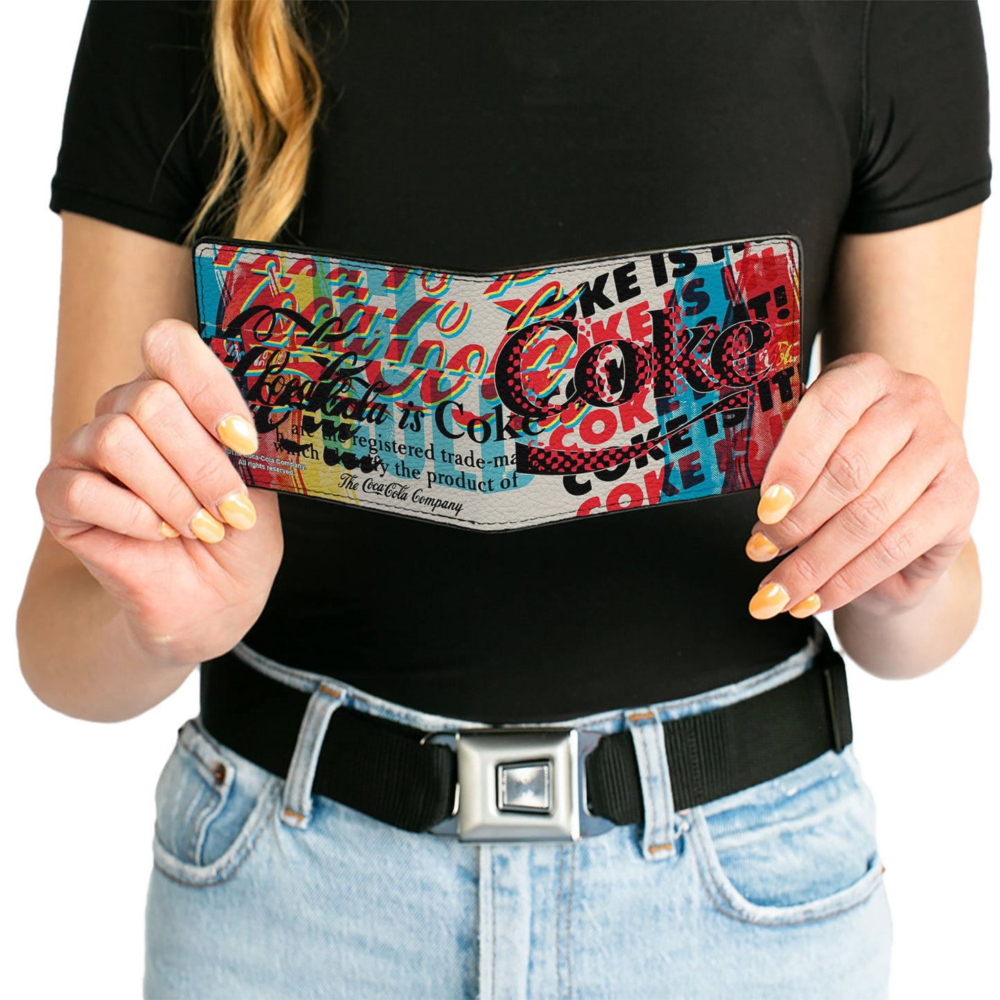 Bi-Fold Wallet - COKE IS IT! Pop Art Collage Multi Color
