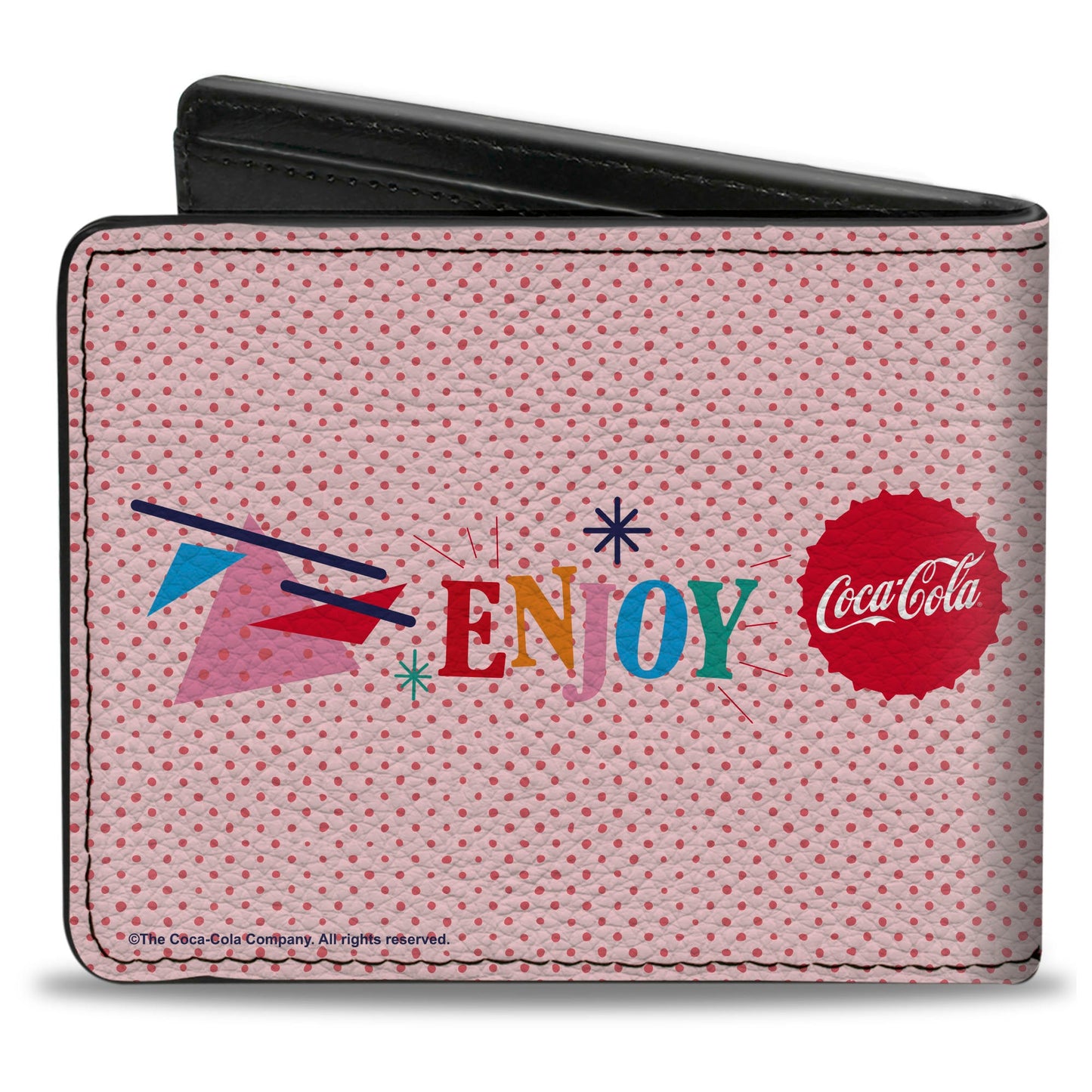 Bi-Fold Wallet - Coca-Cola ENJOY Vibrant Icons Collage Pinks/Multi Color