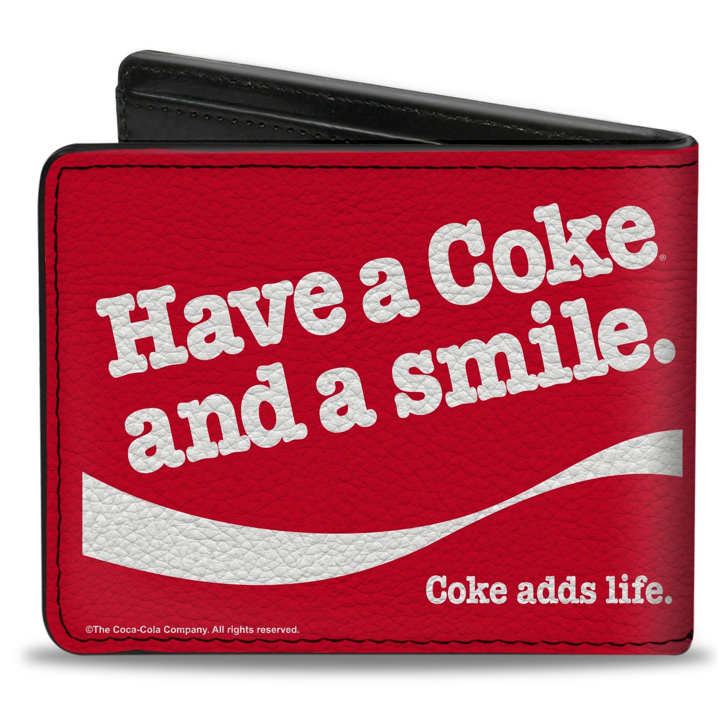 Bi-Fold Wallet - Coca-Cola HAVE A COKE AND A SMILE Wave Red/White