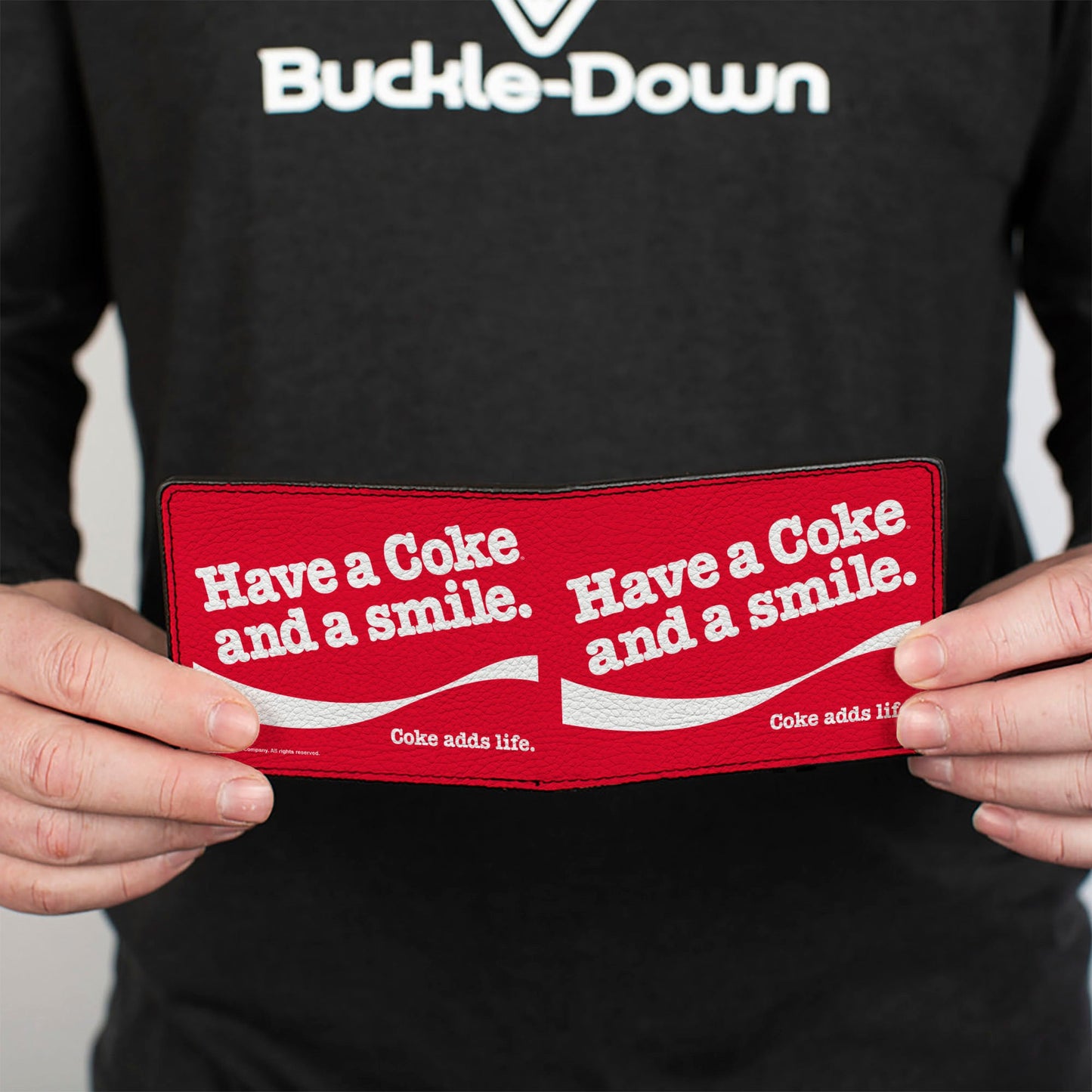 Bi-Fold Wallet - Coca-Cola HAVE A COKE AND A SMILE Wave Red/White