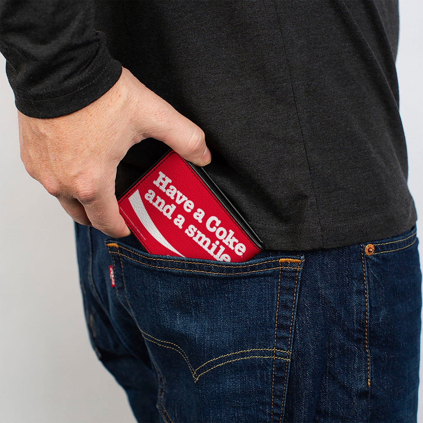 Bi-Fold Wallet - Coca-Cola HAVE A COKE AND A SMILE Wave Red/White