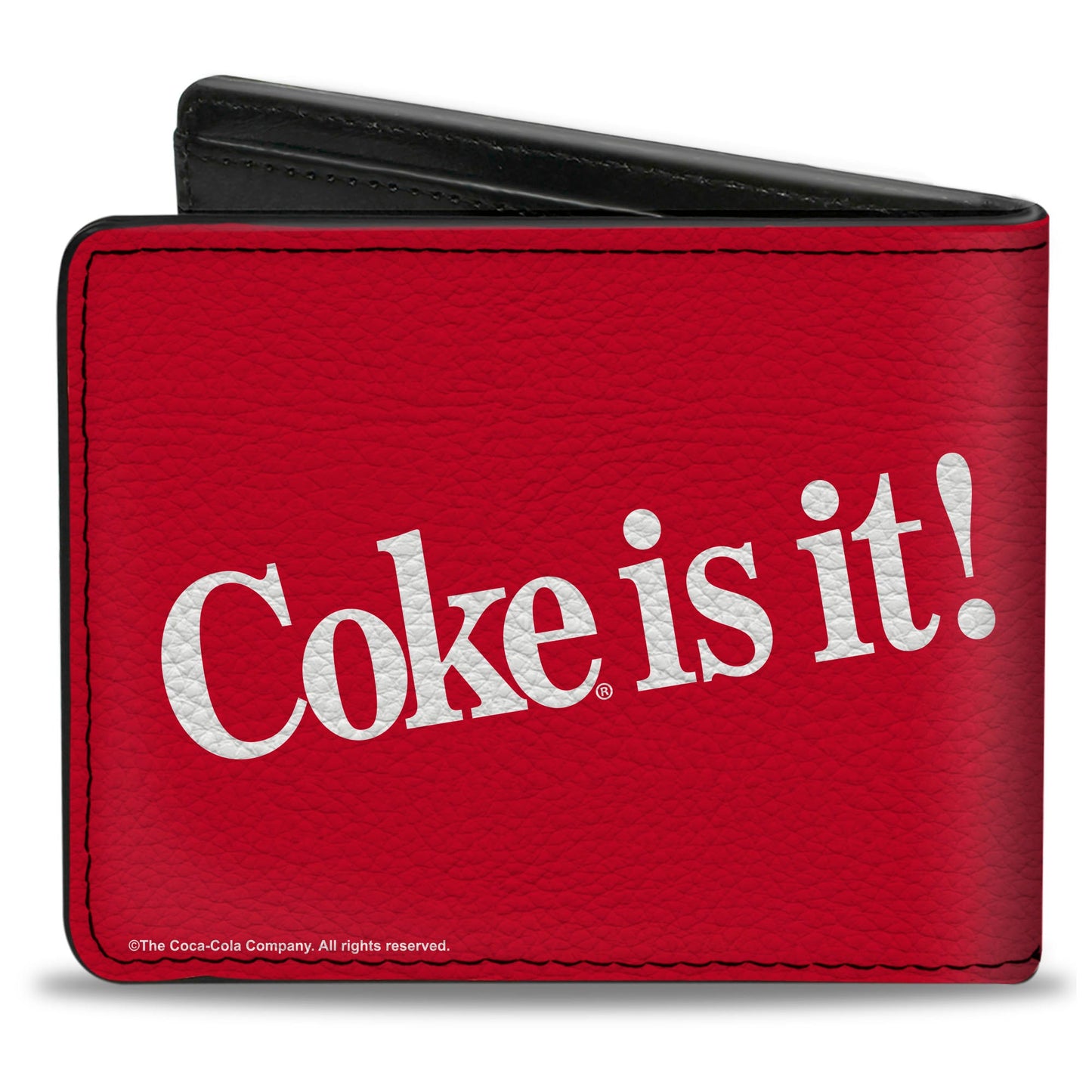 Bi-Fold Wallet - Coca-Cola COKE IS IT! Text Red/White