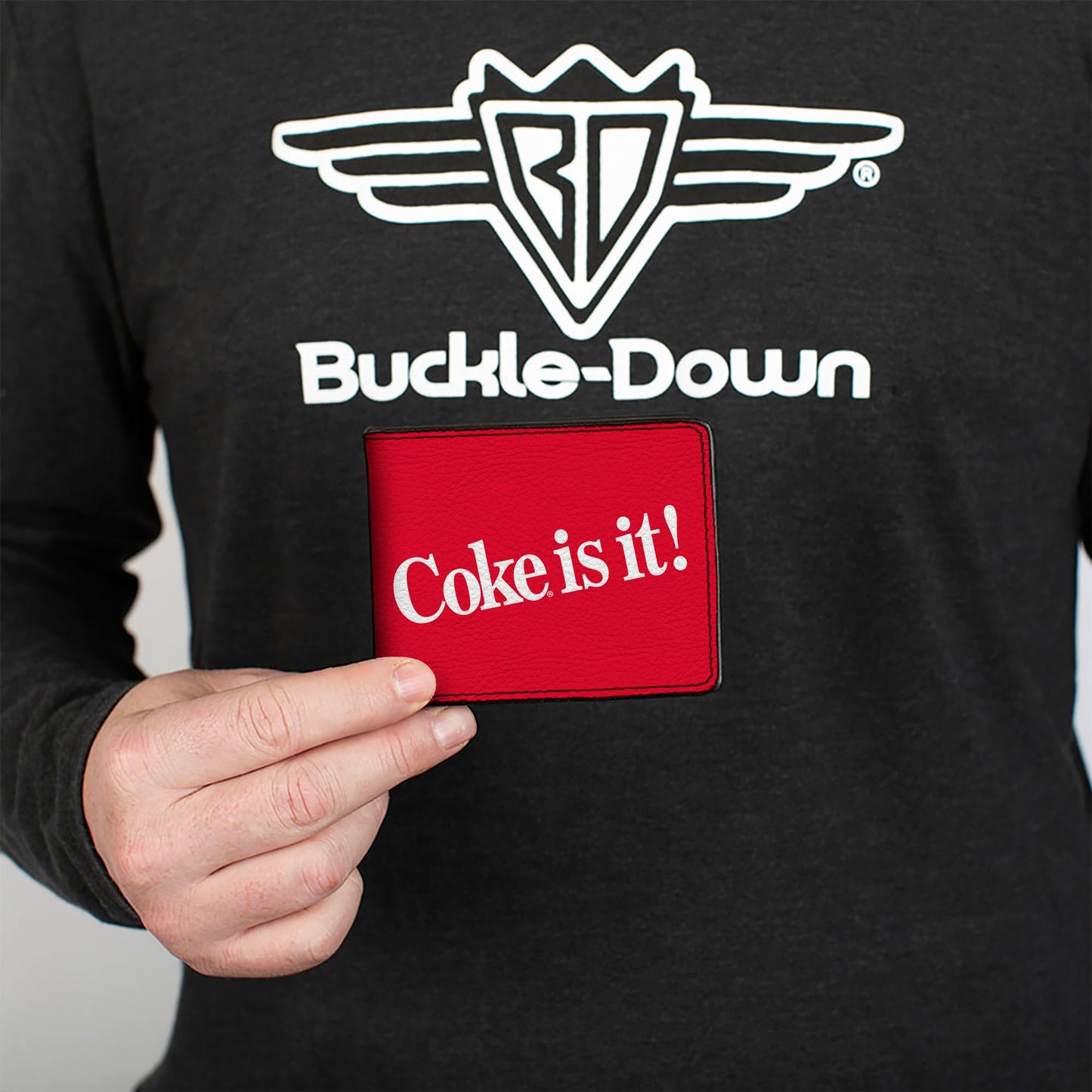 Bi-Fold Wallet - Coca-Cola COKE IS IT! Text Red/White