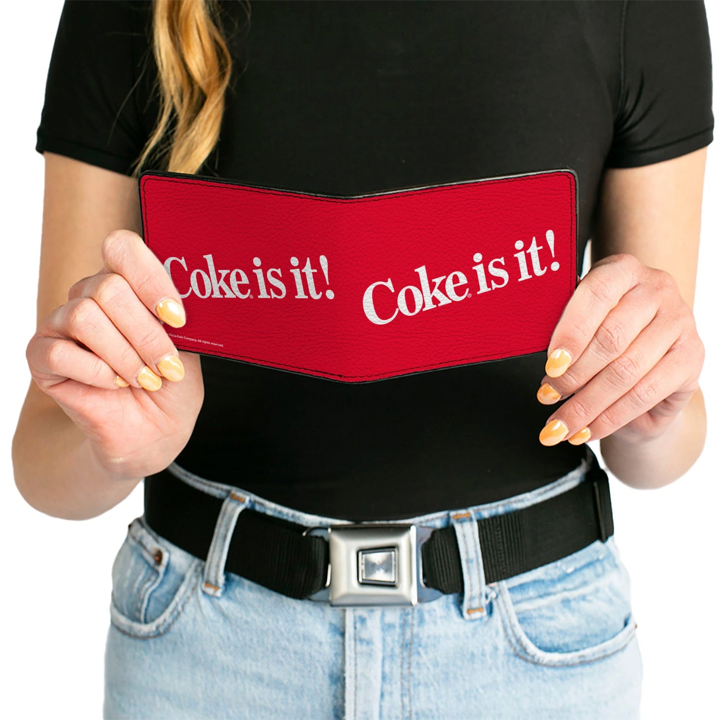 Bi-Fold Wallet - Coca-Cola COKE IS IT! Text Red/White