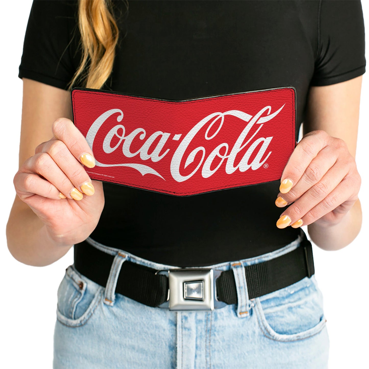 Bi-Fold Wallet - COCA-COLA Coke Script Logo Stretch Red/White