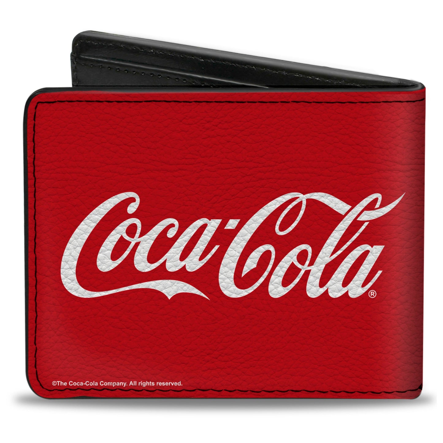 Bi-Fold Wallet - COCA-COLA Coke Script Logo Repeat Red/White