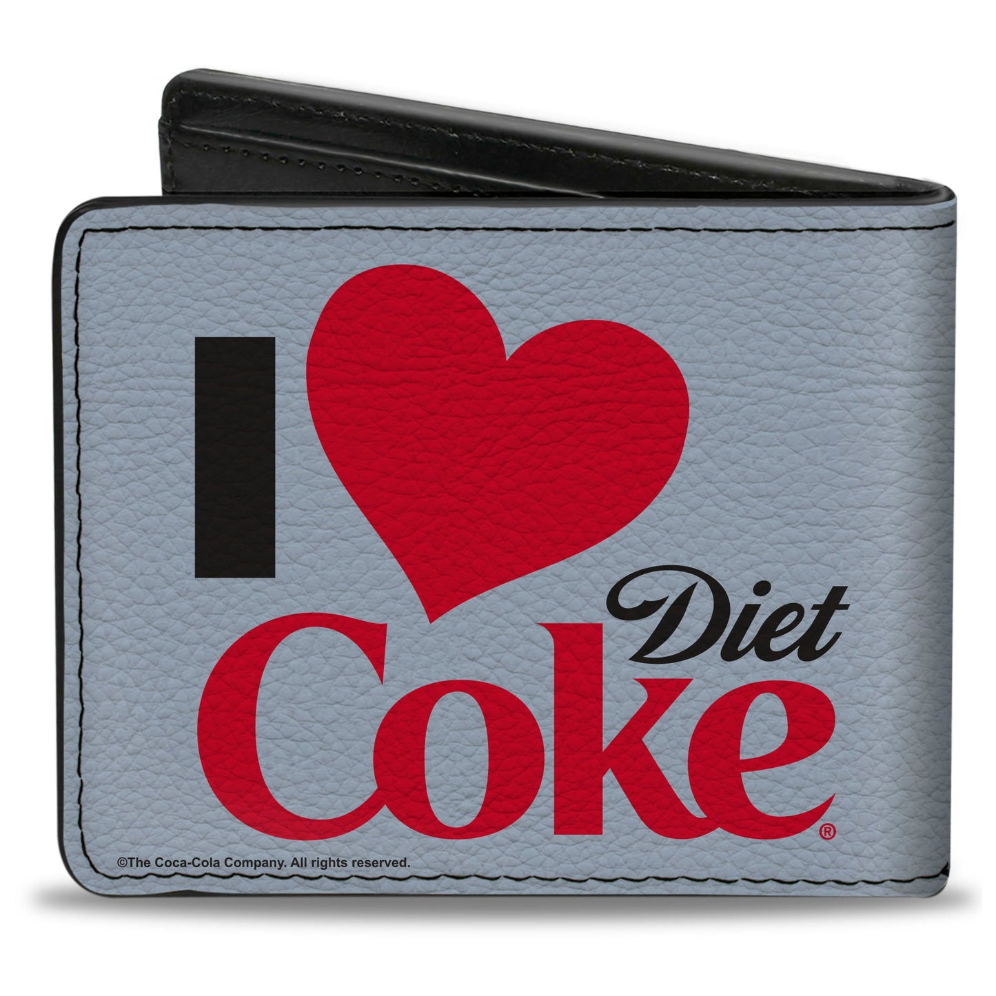 Bi-Fold Wallet - I Heart DIET COKE Text White/Black/Red