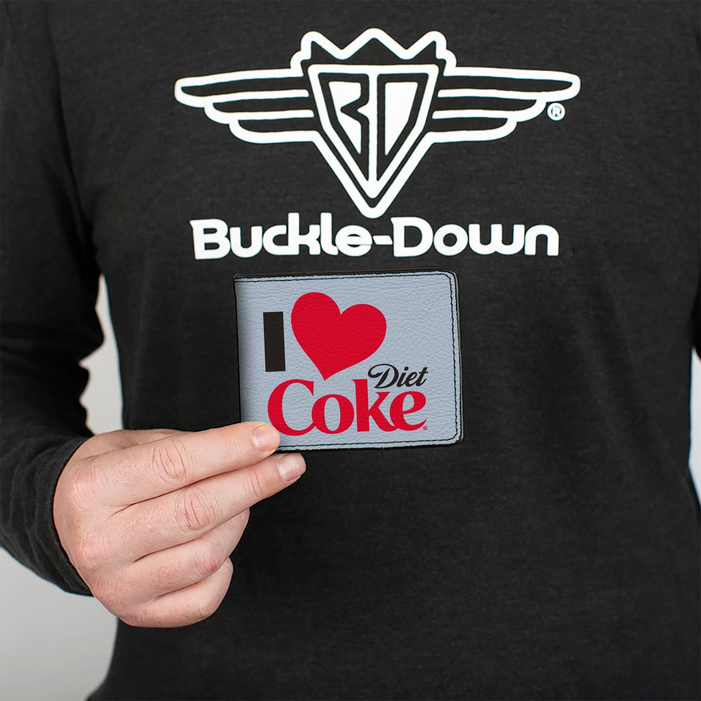 Bi-Fold Wallet - I Heart DIET COKE Text White/Black/Red