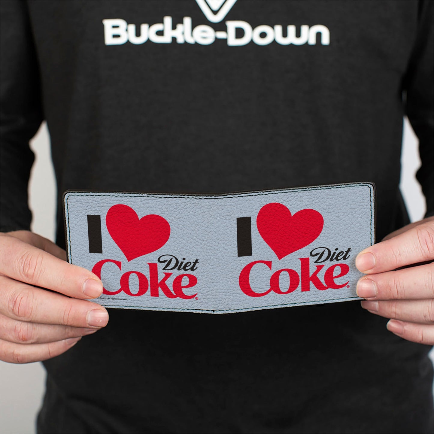 Bi-Fold Wallet - I Heart DIET COKE Text White/Black/Red