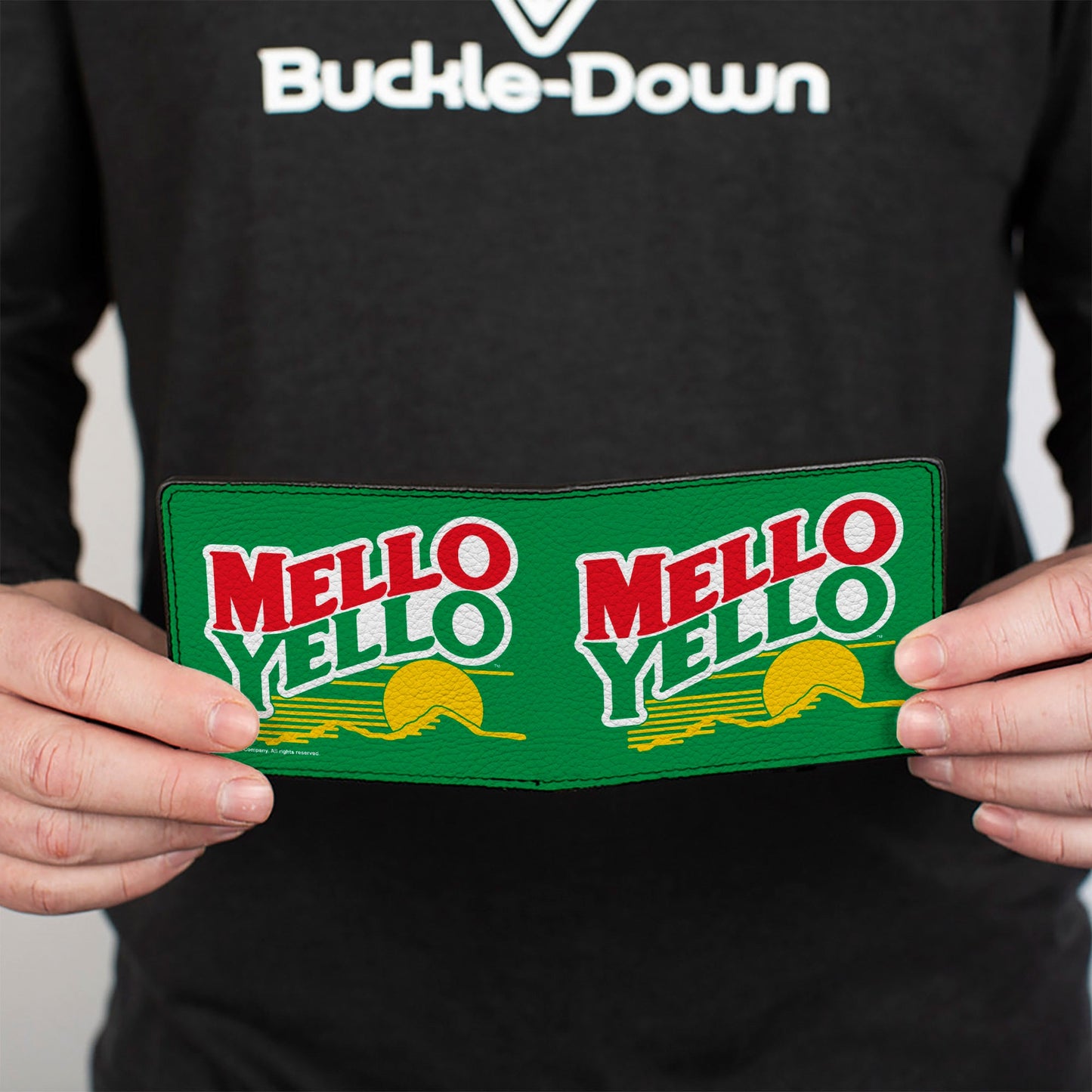 Bi-Fold Wallet - MELLO YELLO Mountain Logo Green/White/Red/Yellow