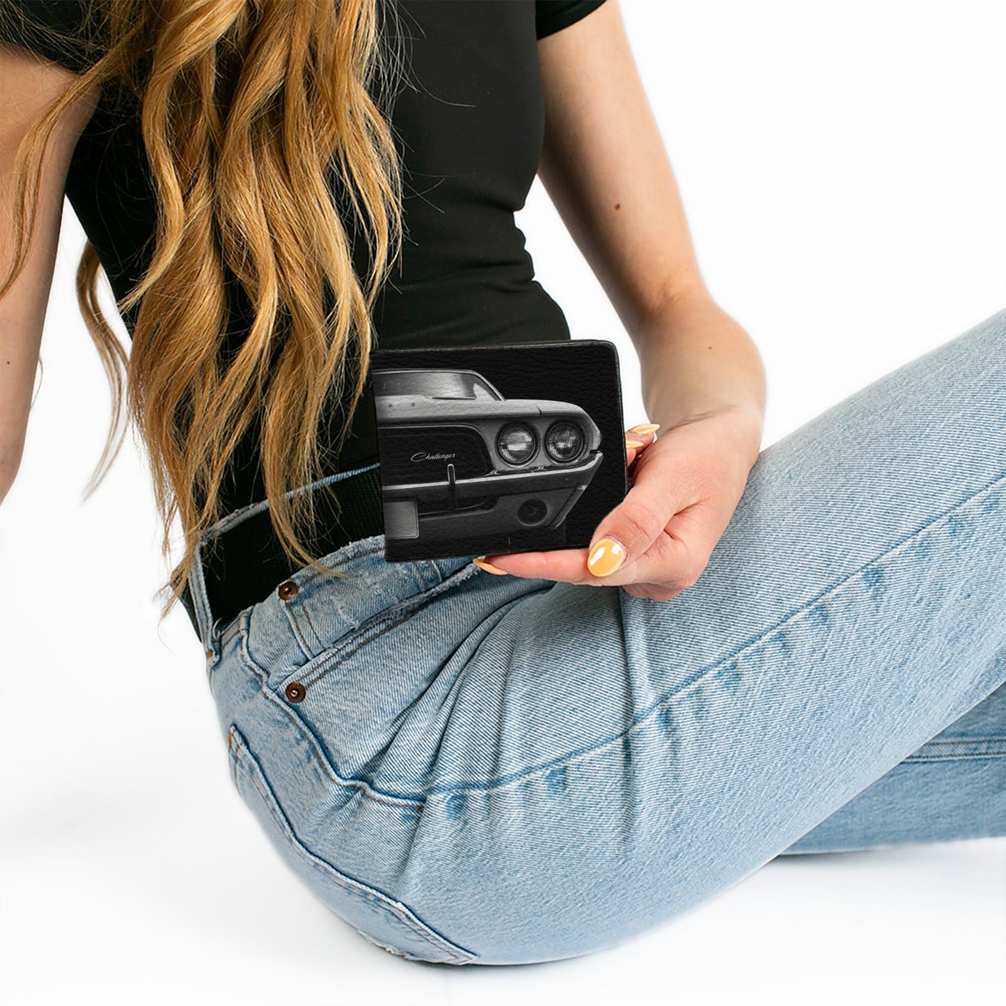 Bi-Fold Wallet - 1976 Challenger Black & White