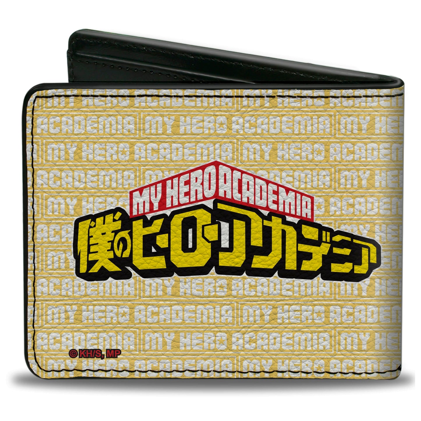 Bi-Fold Wallet - MY HERO ACADEMIA All Might Pose and Title Logo Yellow/White