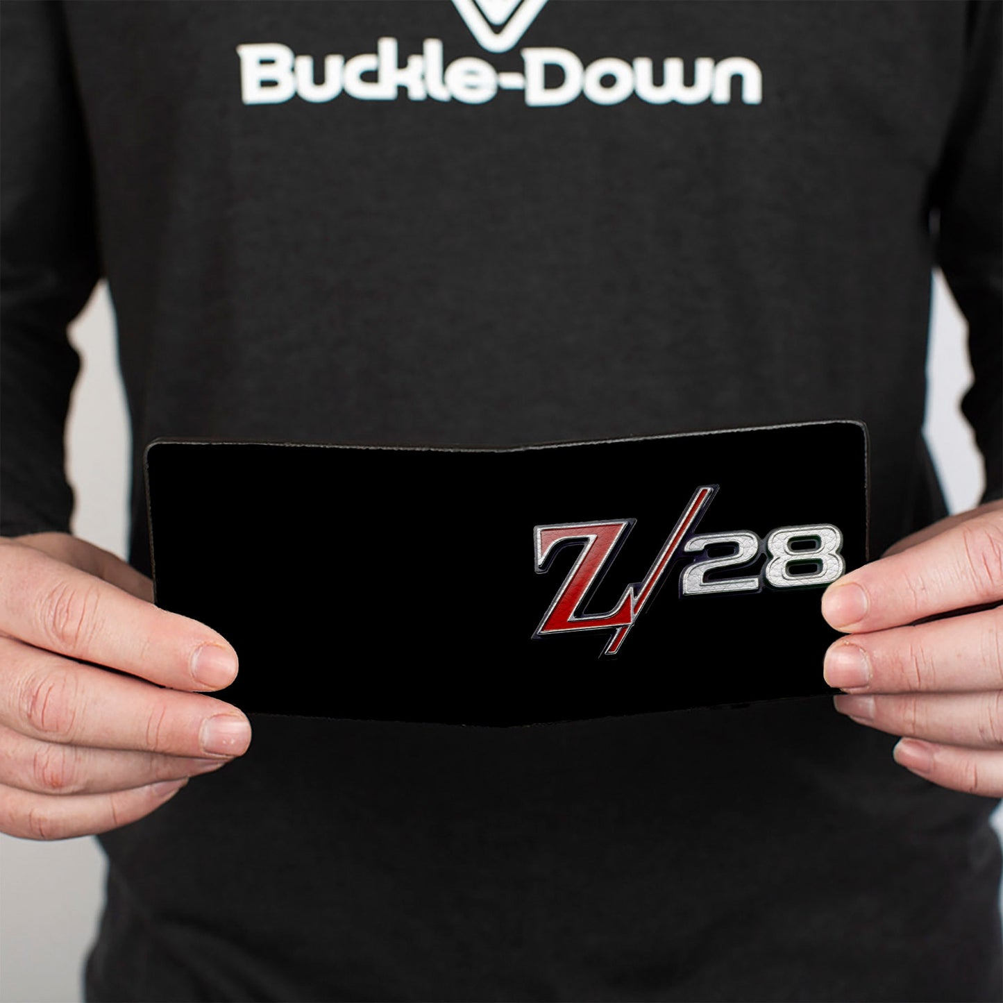 Bi-Fold Wallet - 1969 Camaro Z 28 Emblem Black Silvers Red