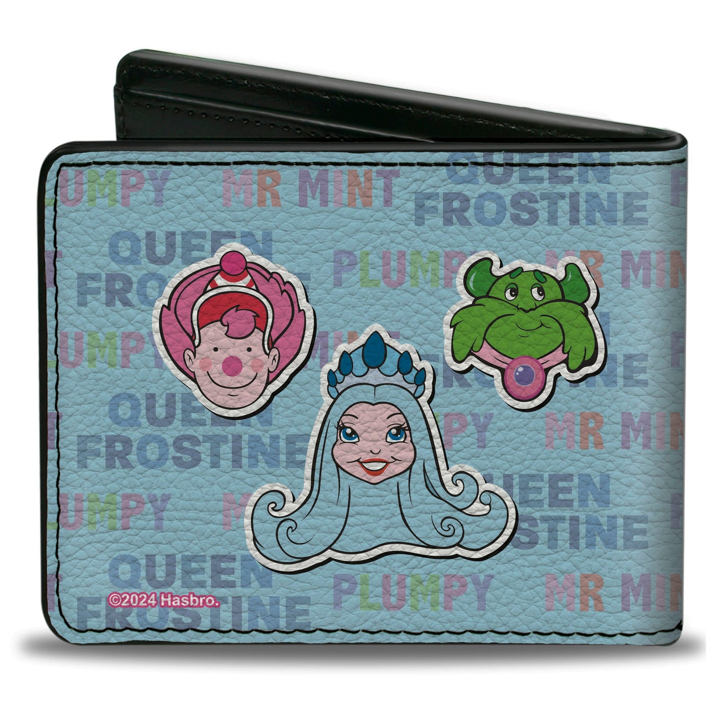 Bi-Fold Wallet - CANDY LAND Character Trio and Text Blue/Multi Color