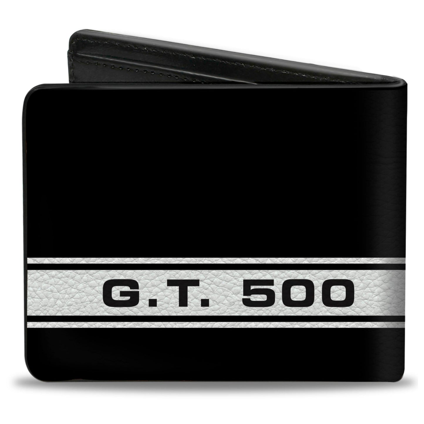 Bi-Fold Wallet - SHELBY GT 500 Cobra Box Stripe Black White Gray