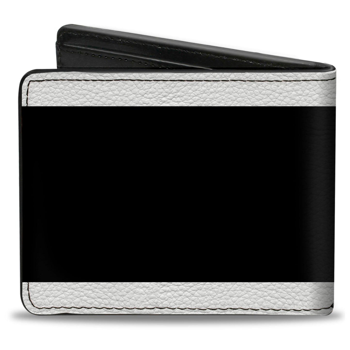 Bi-Fold Wallet - SHELBY Tiffany Split Stripe White Black