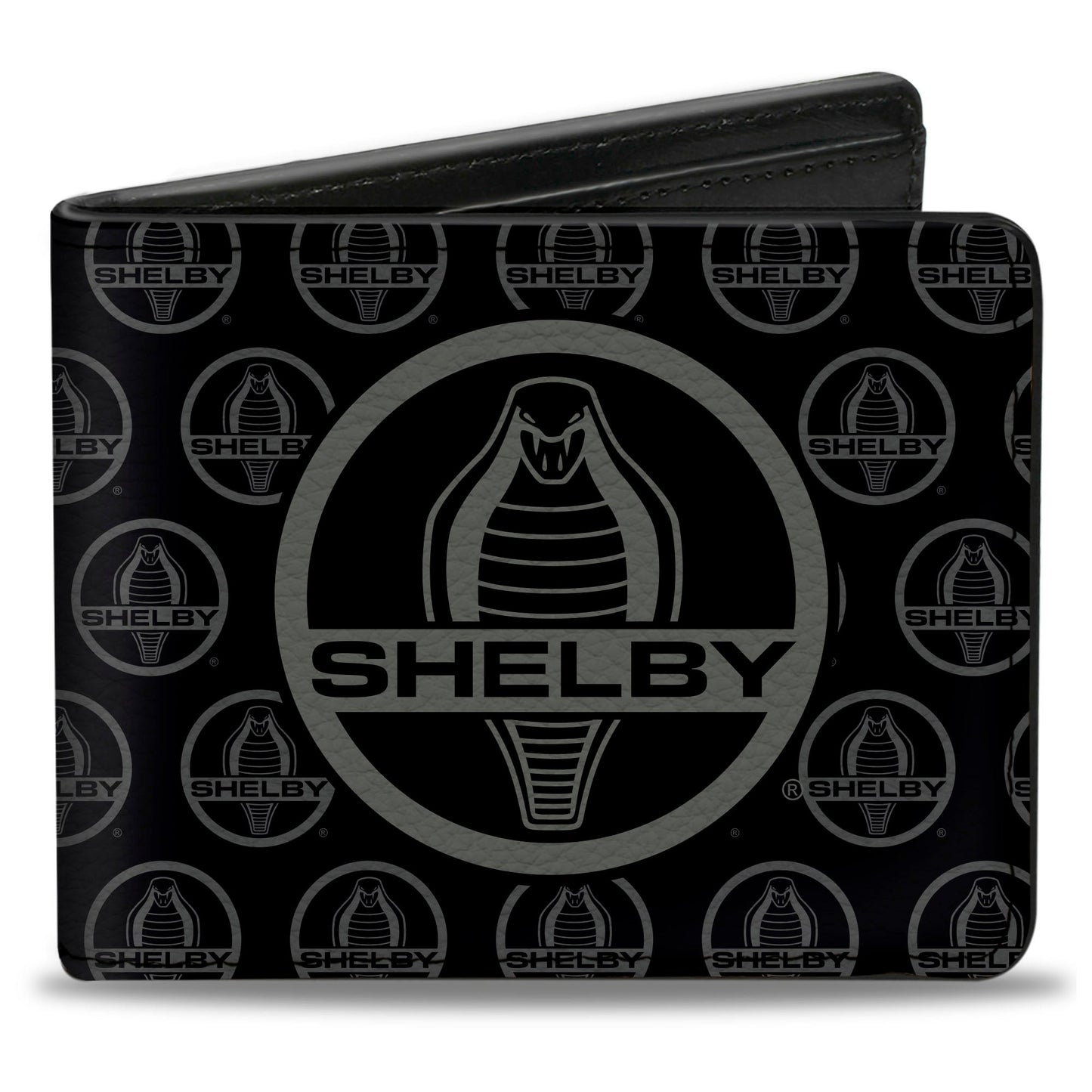 Bi-Fold Wallet - SHELBY Cobra Center Monogram Black Gray