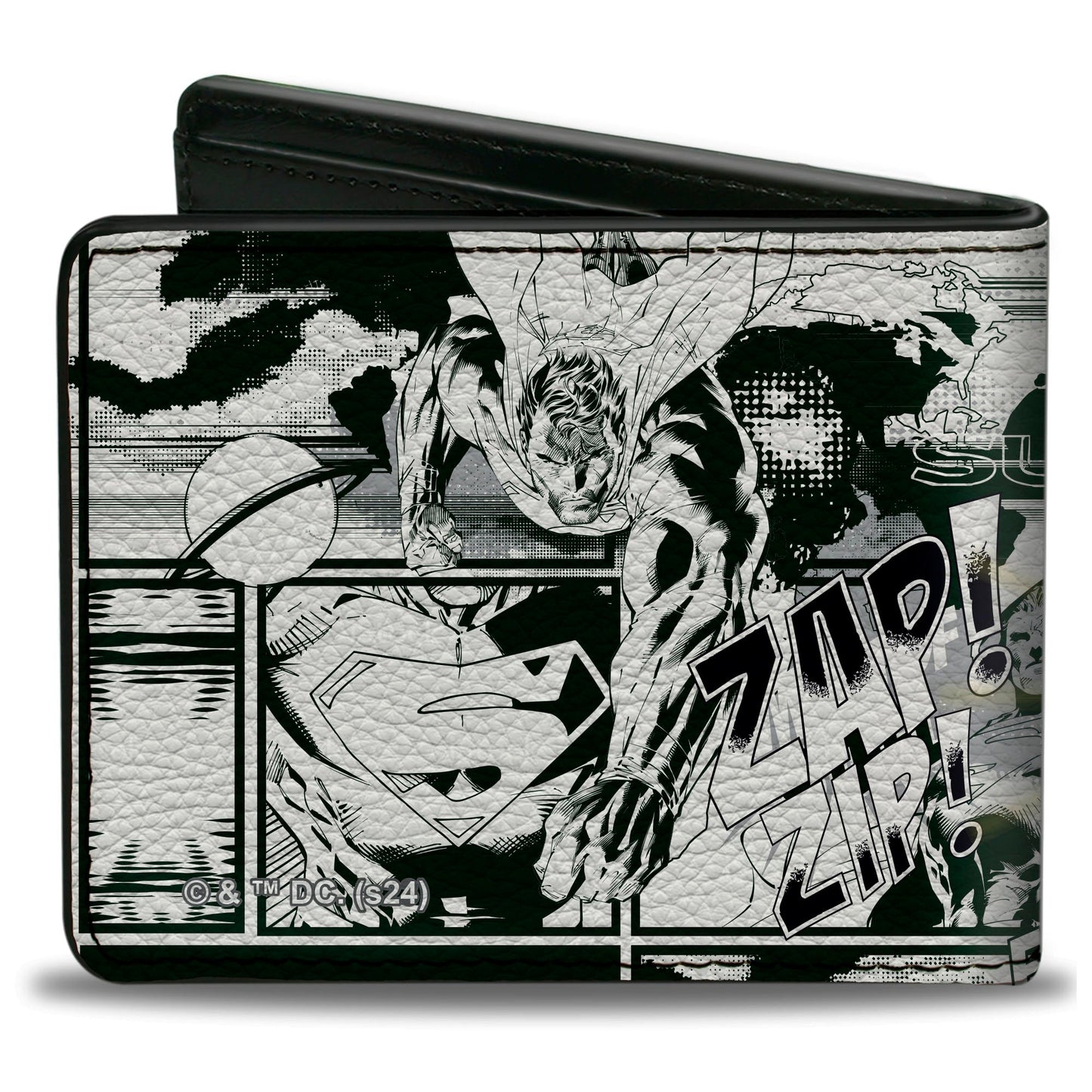 Bi-Fold Wallet - Superman B-Movie Comic Book Panels Poses