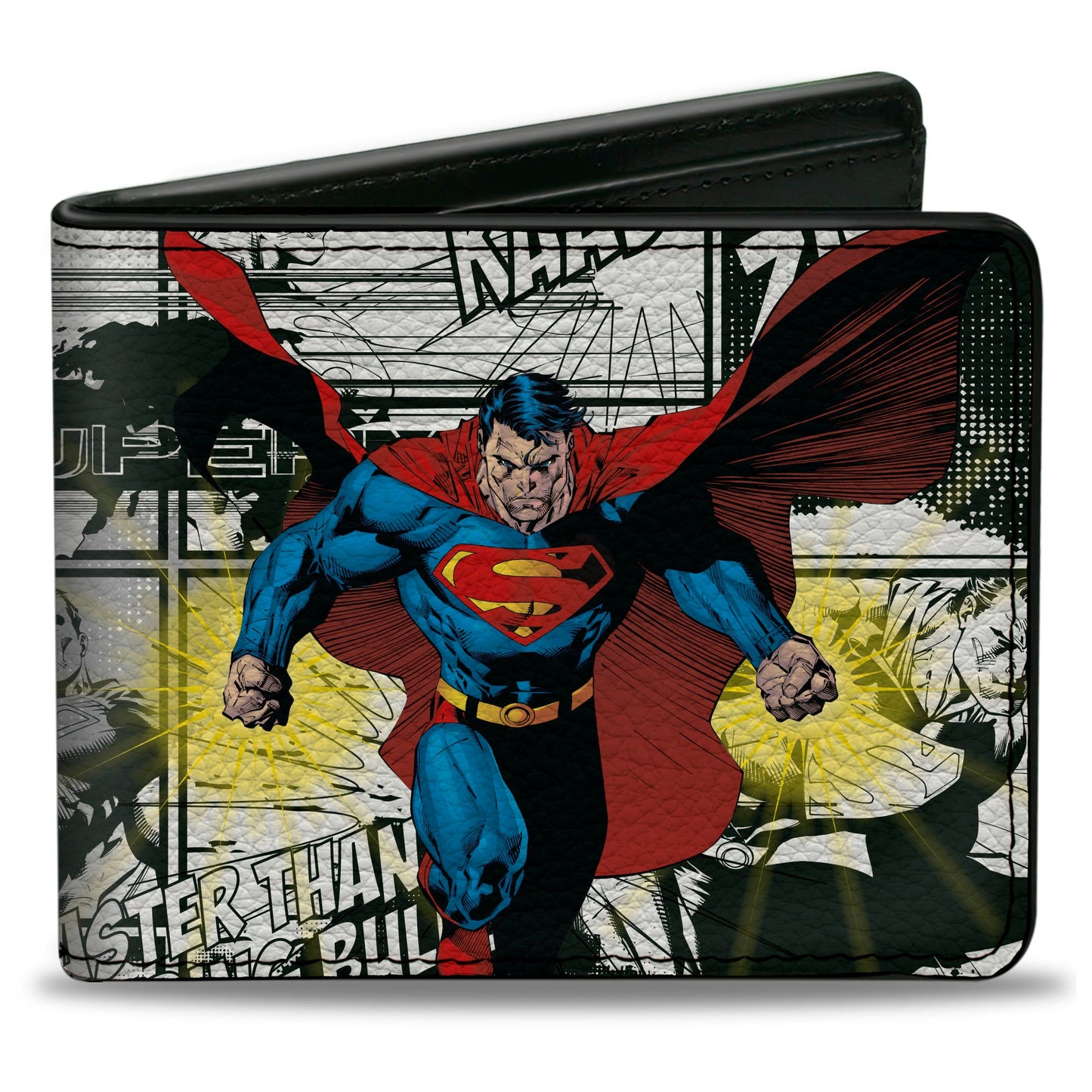 Bi-Fold Wallet - Superman B-Movie Comic Book Panels Poses