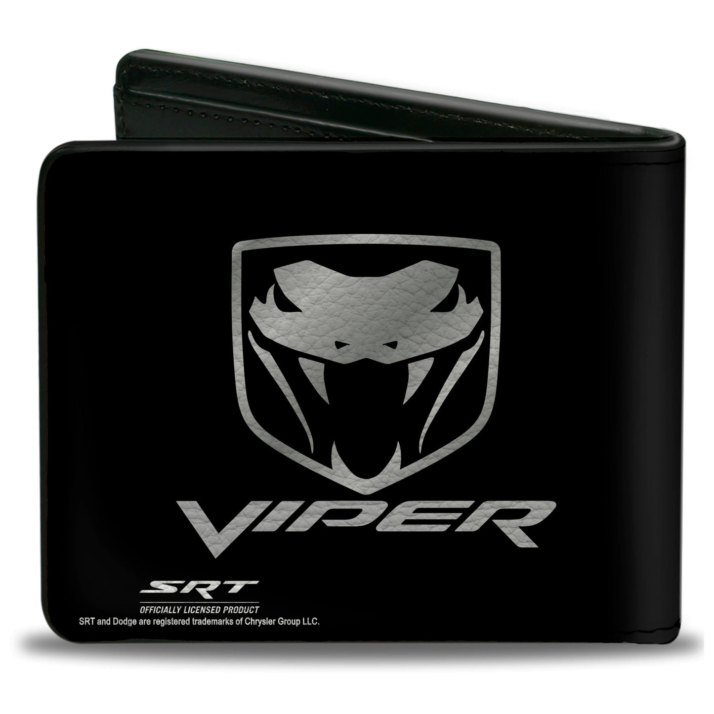 Bi-Fold Wallet - Dodge Viper Black Silver Logo