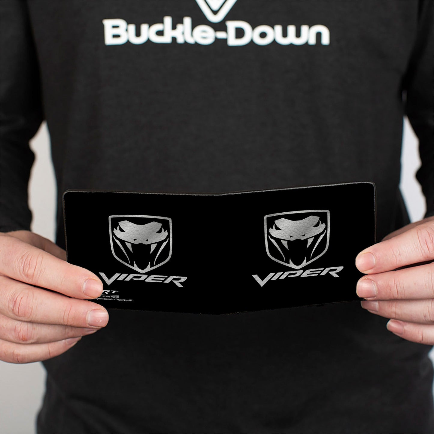 Bi-Fold Wallet - Dodge Viper Black Silver Logo