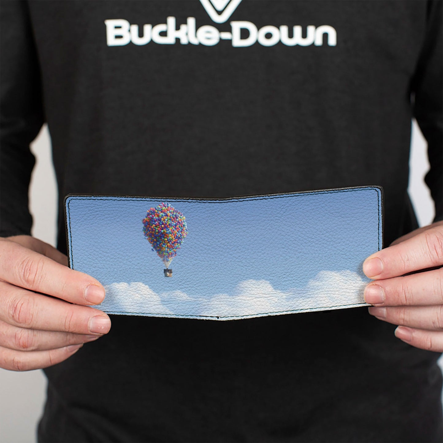 Bi-Fold Wallet - Up Flying Balloon House Vivid Clouds