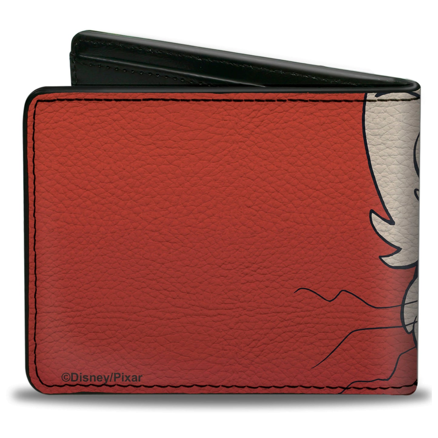 Bi-Fold Wallet - Turning Red Red Panda Mei Smiling Face Close-Up Red