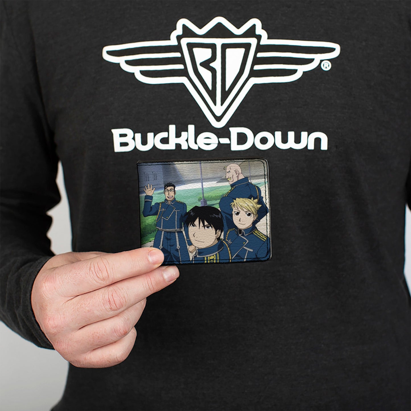 Bi-Fold Wallet - Fullmetal Alchemist Brotherhood Six Character Yard Scene
