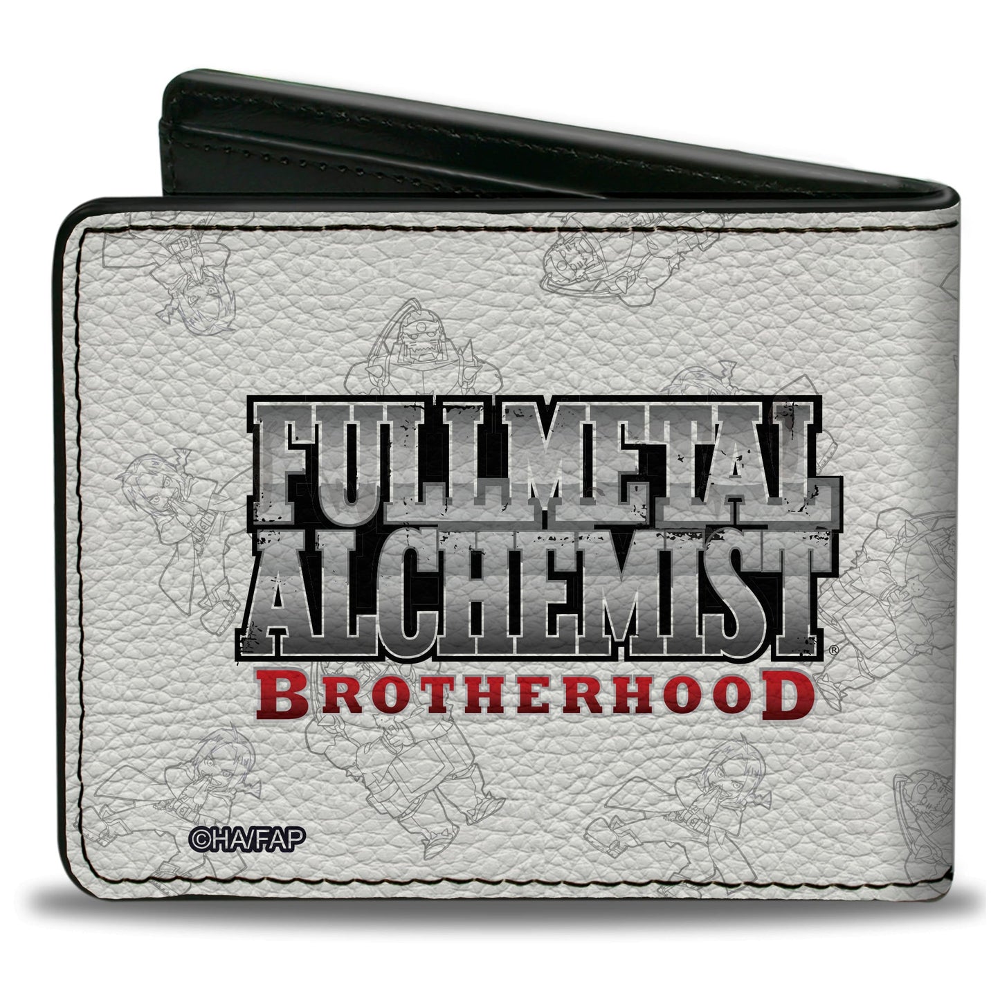 Bi-Fold Wallet - FULLMETAL ALCHEMIST BROTHERHOOD Chibi Elric Brothers Pose White