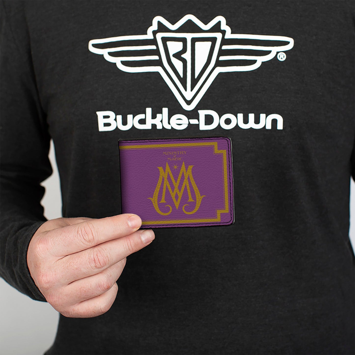 Bi-Fold Wallet - Fantastic Beasts The Crimes of Grindelwald MINISTRY OF MAGIC Icon Purple Gold