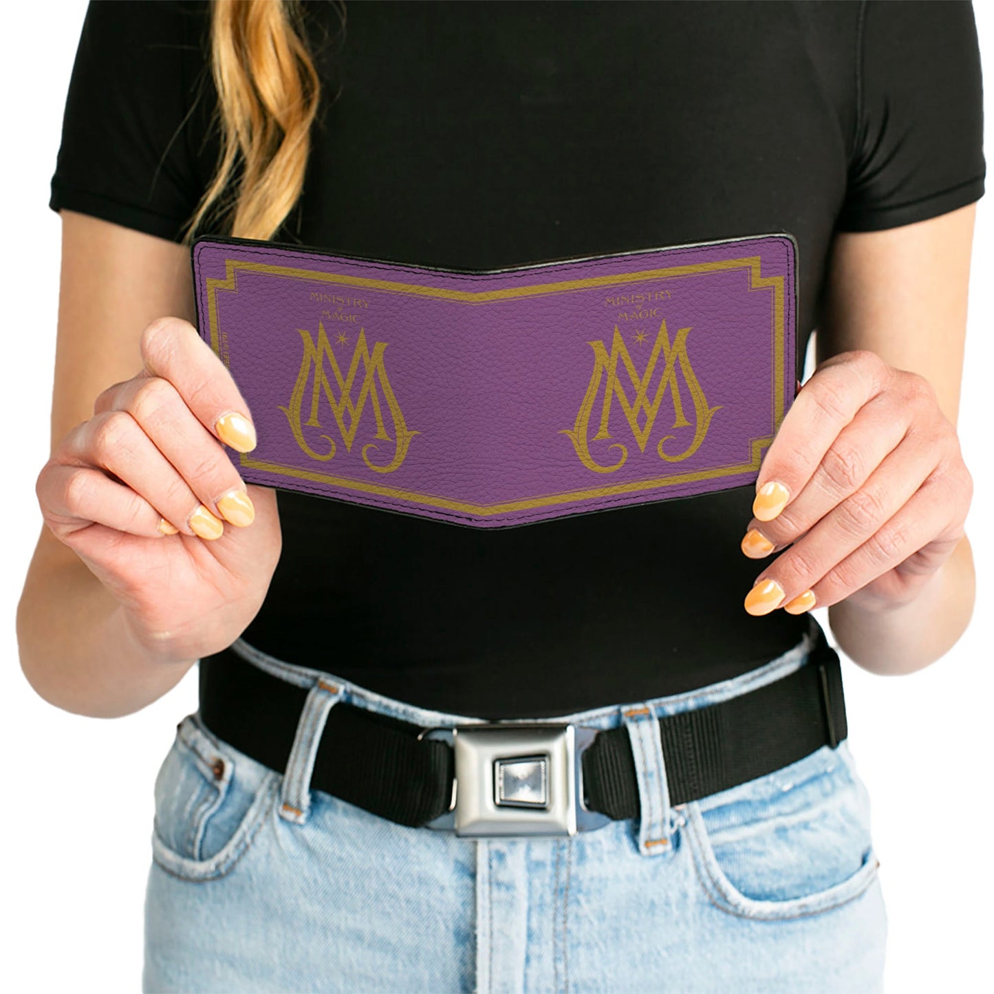 Bi-Fold Wallet - Fantastic Beasts The Crimes of Grindelwald MINISTRY OF MAGIC Icon Purple Gold