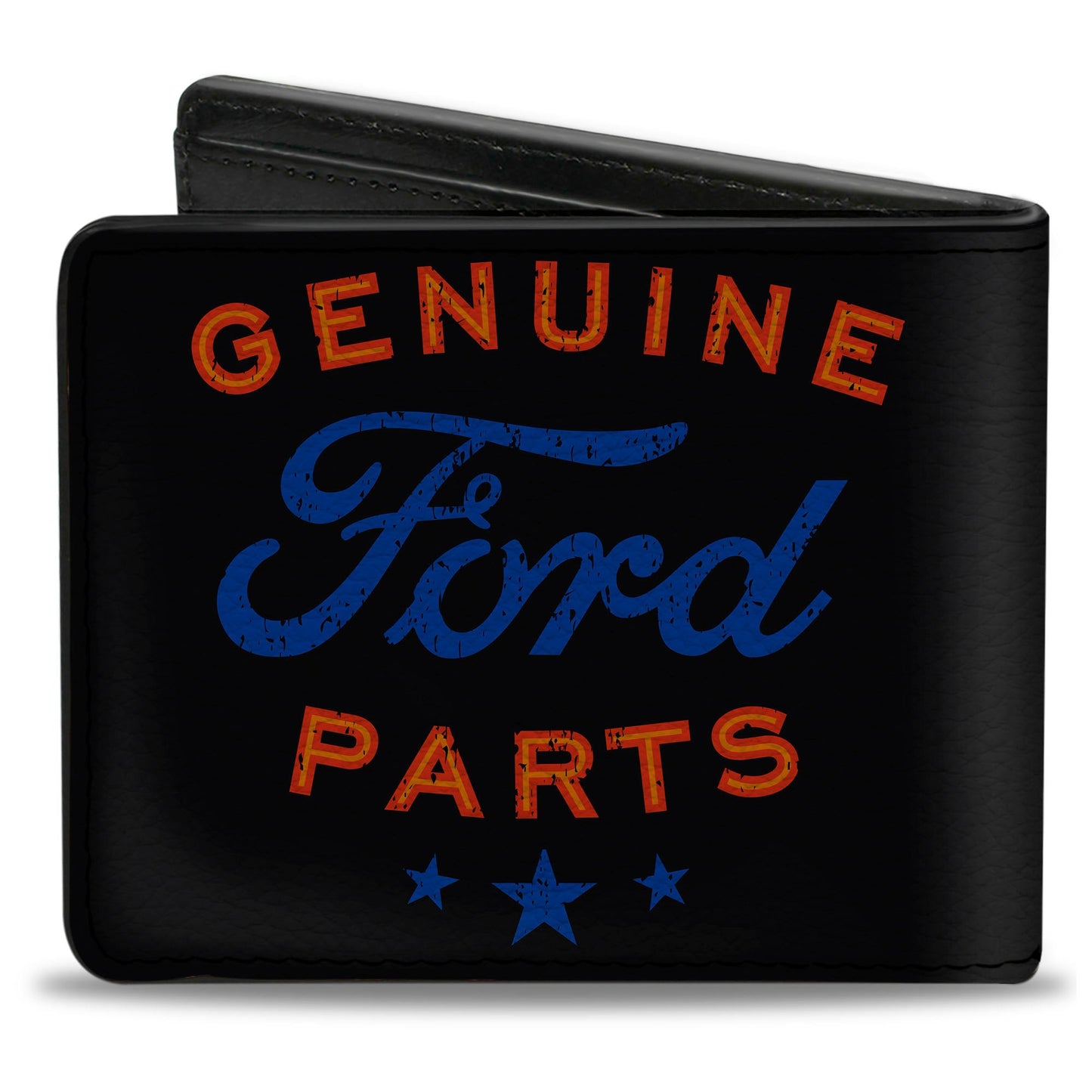Bi-Fold Wallet - GENUINE FORD PARTS Star Logo Black Red Blue
