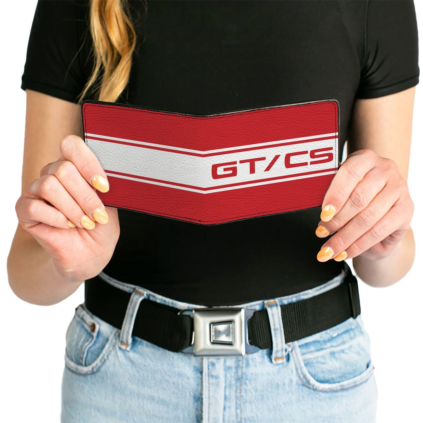 Bi-Fold Wallet - Ford Mustang GT CS Stripe Red White