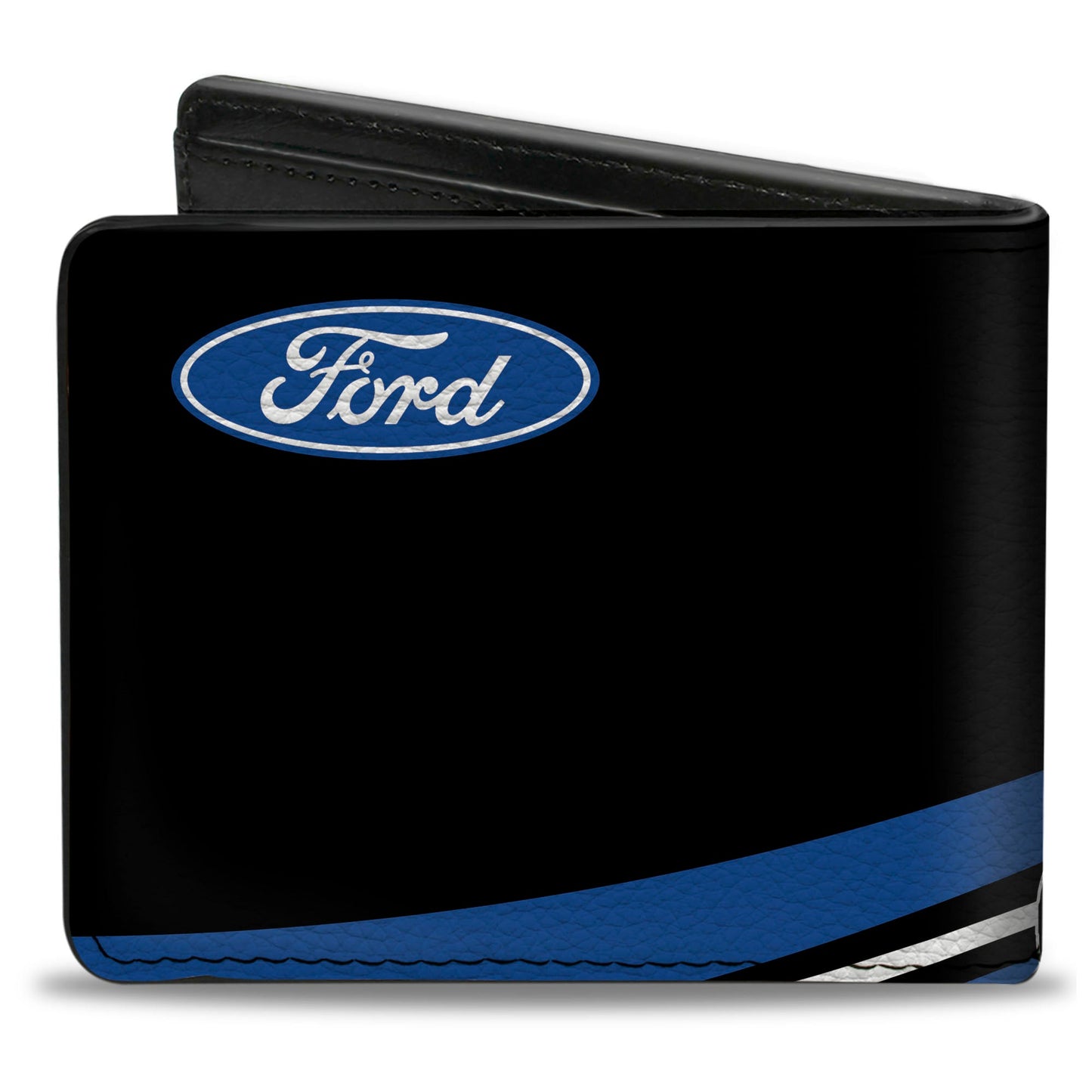 Bi-Fold Wallet - COBRA JET Logo + FORD Oval Black Blue White Red