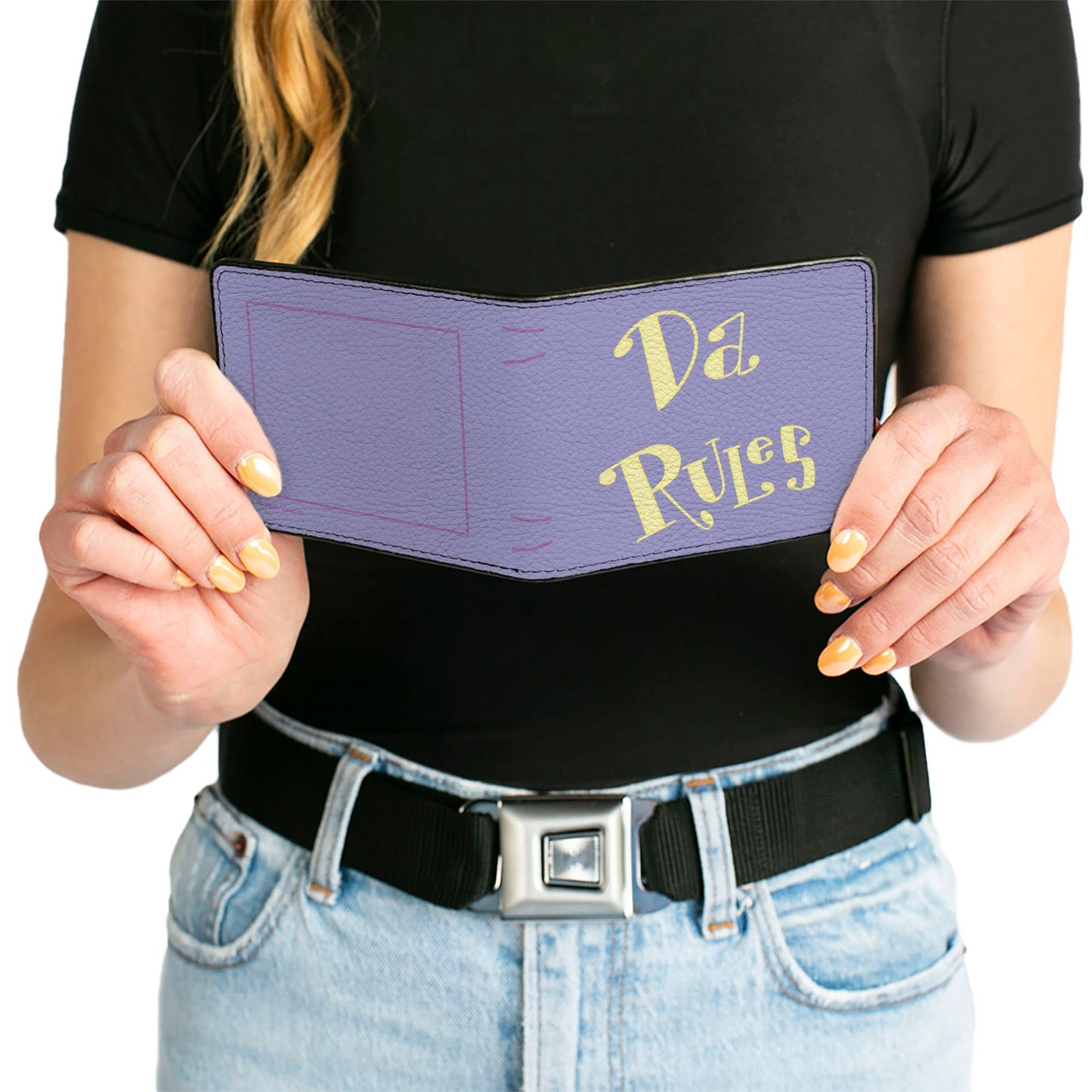 Bi-Fold Wallet - The Fairly OddParent DA RULES Book Lavender/Yellow