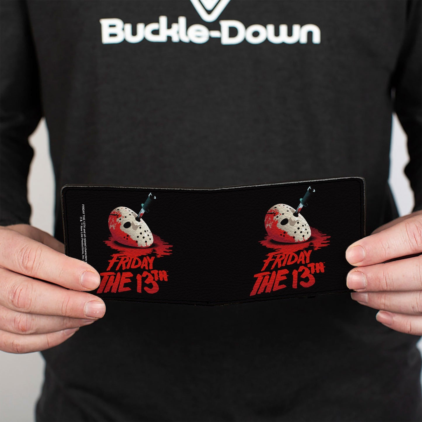 Bi-Fold Wallet - FRIDAY THE 13TH Vintage Jason Mask Poster Black Red