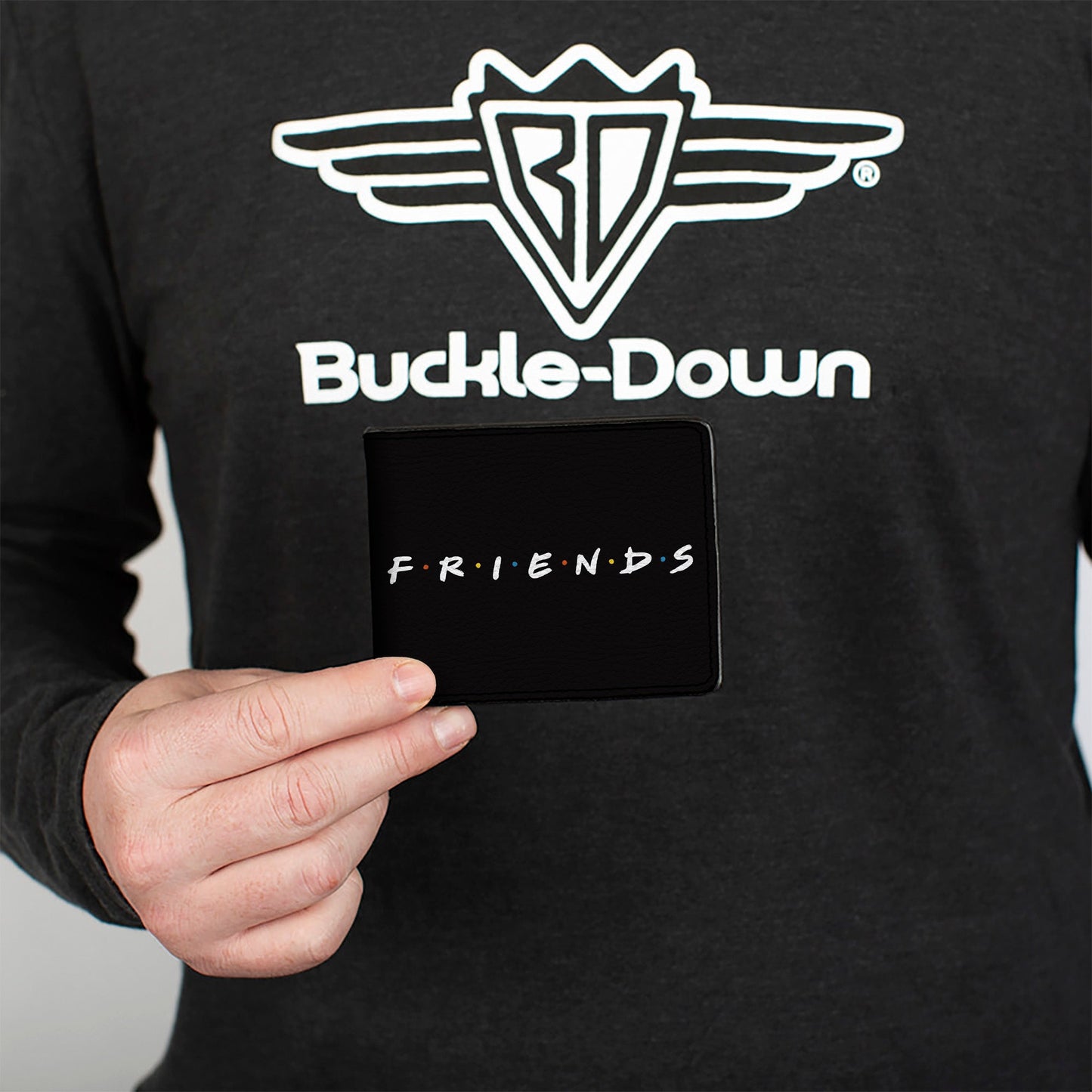 Bi-Fold Wallet - FRIENDS Logo Black White Multi Color