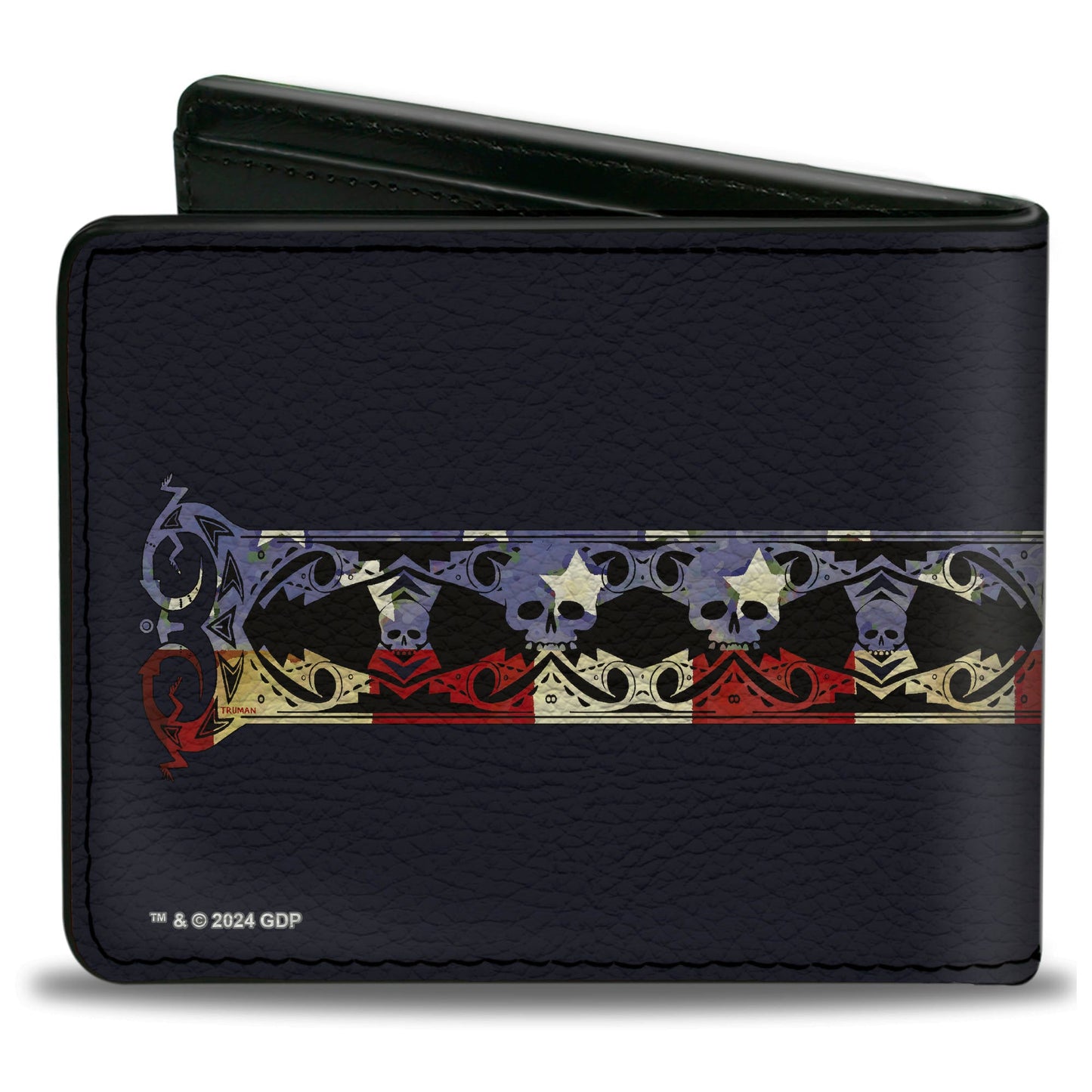 Bi-Fold Wallet - Grateful Dead Dave's Picks Bonus Disc 2013 Skeleton Cover Art Black/Blue/Red