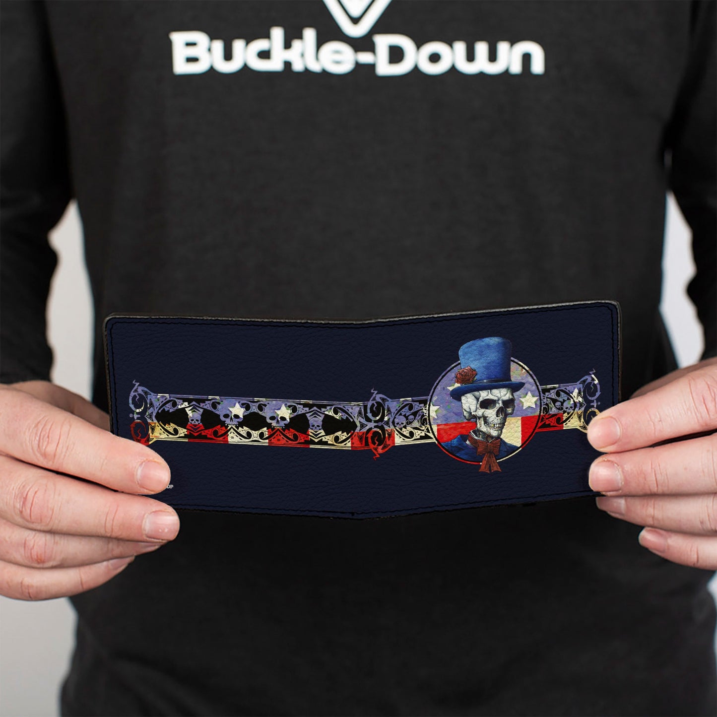 Bi-Fold Wallet - Grateful Dead Dave's Picks Bonus Disc 2013 Skeleton Cover Art Black/Blue/Red