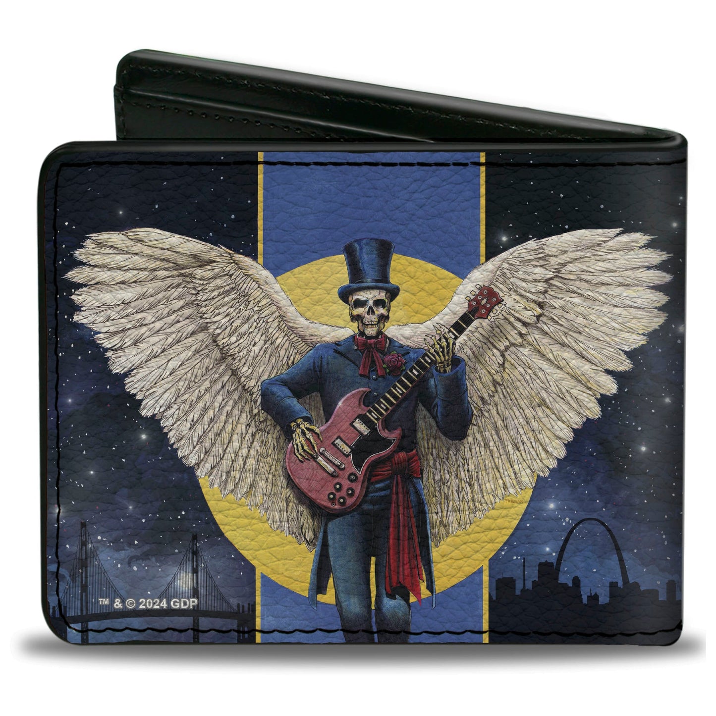 Bi-Fold Wallet - Grateful Dead Dave's Picks Volume Six San Francisco and St. Louis Skeleton Cover Art