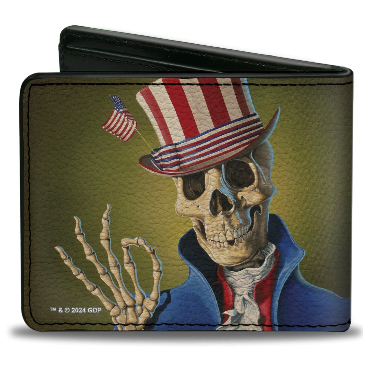 Bi-Fold Wallet - Grateful Dead Dave's Picks Volume Four College of William and Mary Uncle Sam Cover Art