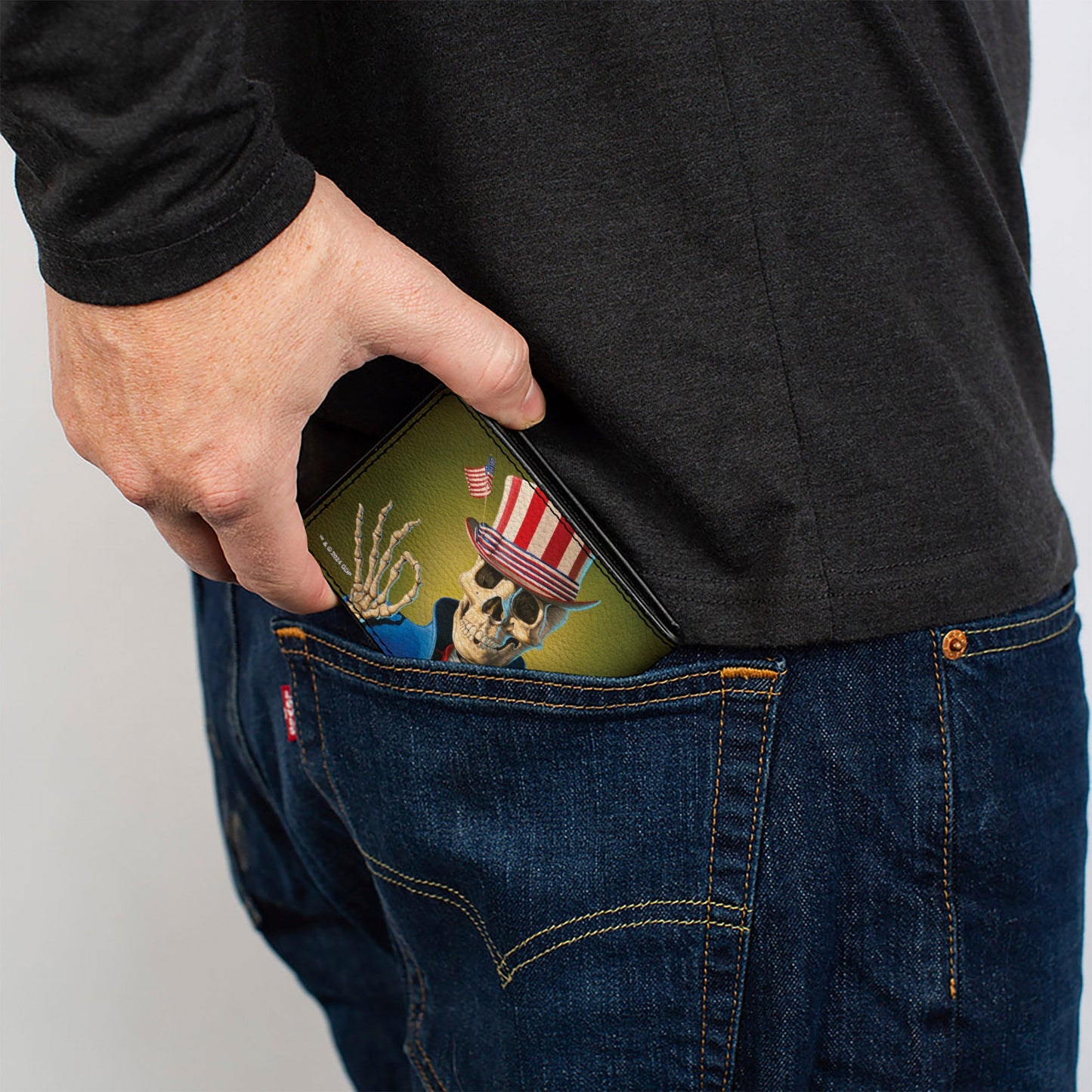 Bi-Fold Wallet - Grateful Dead Dave's Picks Volume Four College of William and Mary Uncle Sam Cover Art
